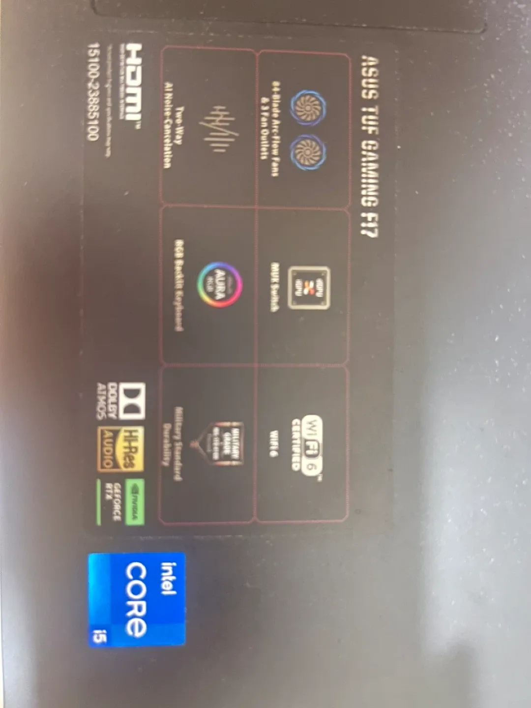 ASUS TUF Gaming F17 Laptop + Razer Viper V3 Pro mouse image indicator(2)