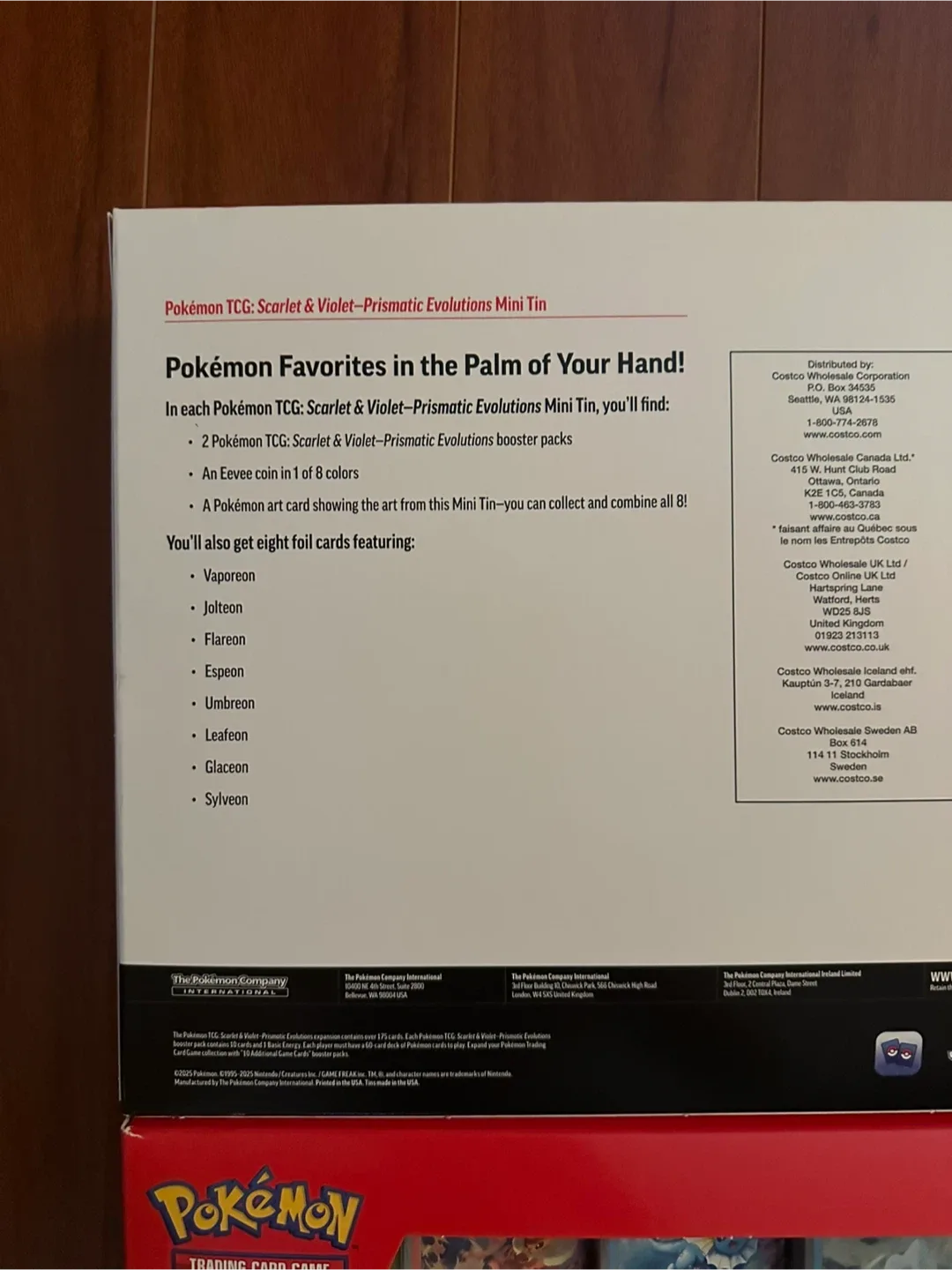 Pokemon TCG Scarlet & Violet Prismatic Evolutions Mini Tins image indicator(5)