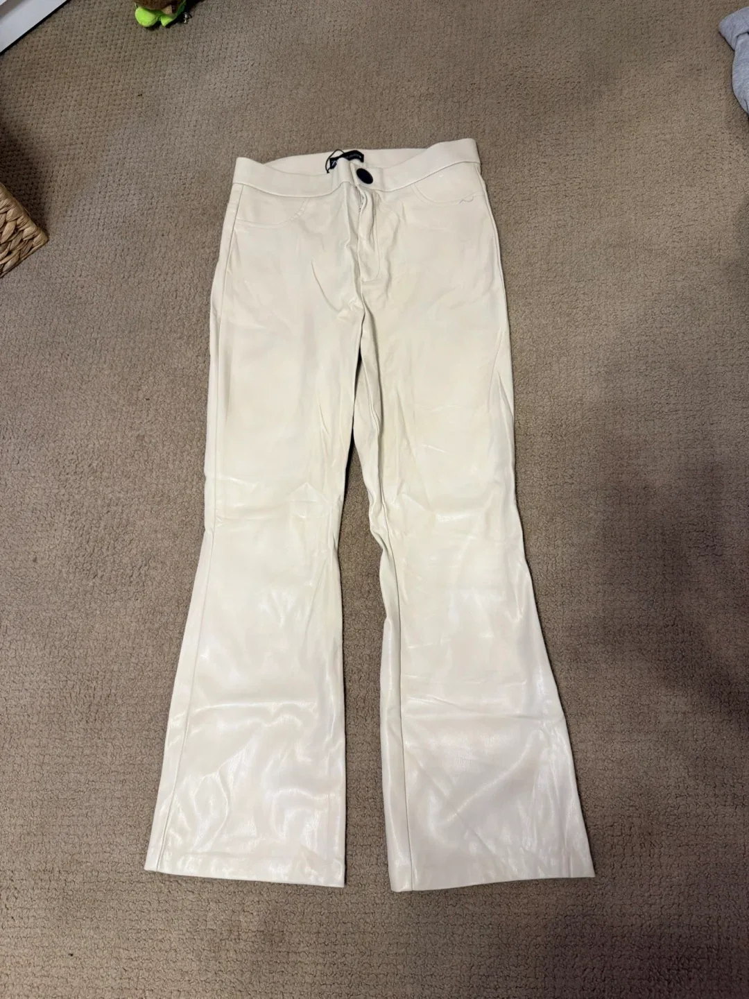 Zara Faux Leather Pants thumbnail