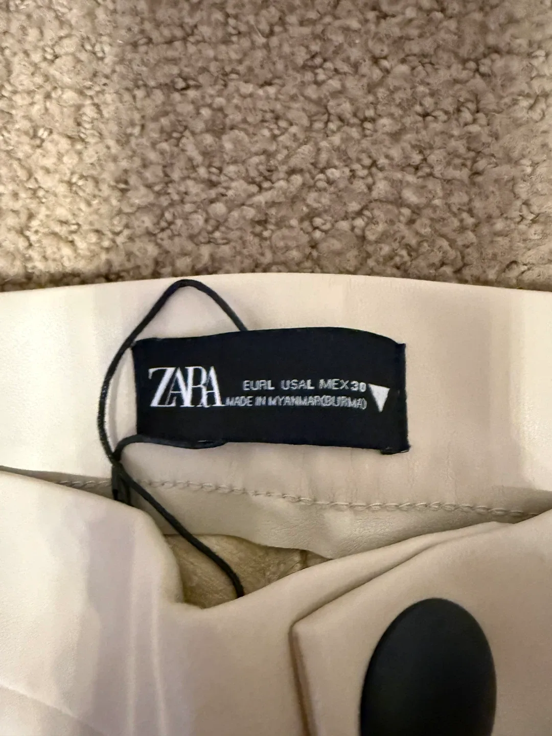 Zara Faux Leather Pants image indicator(3)