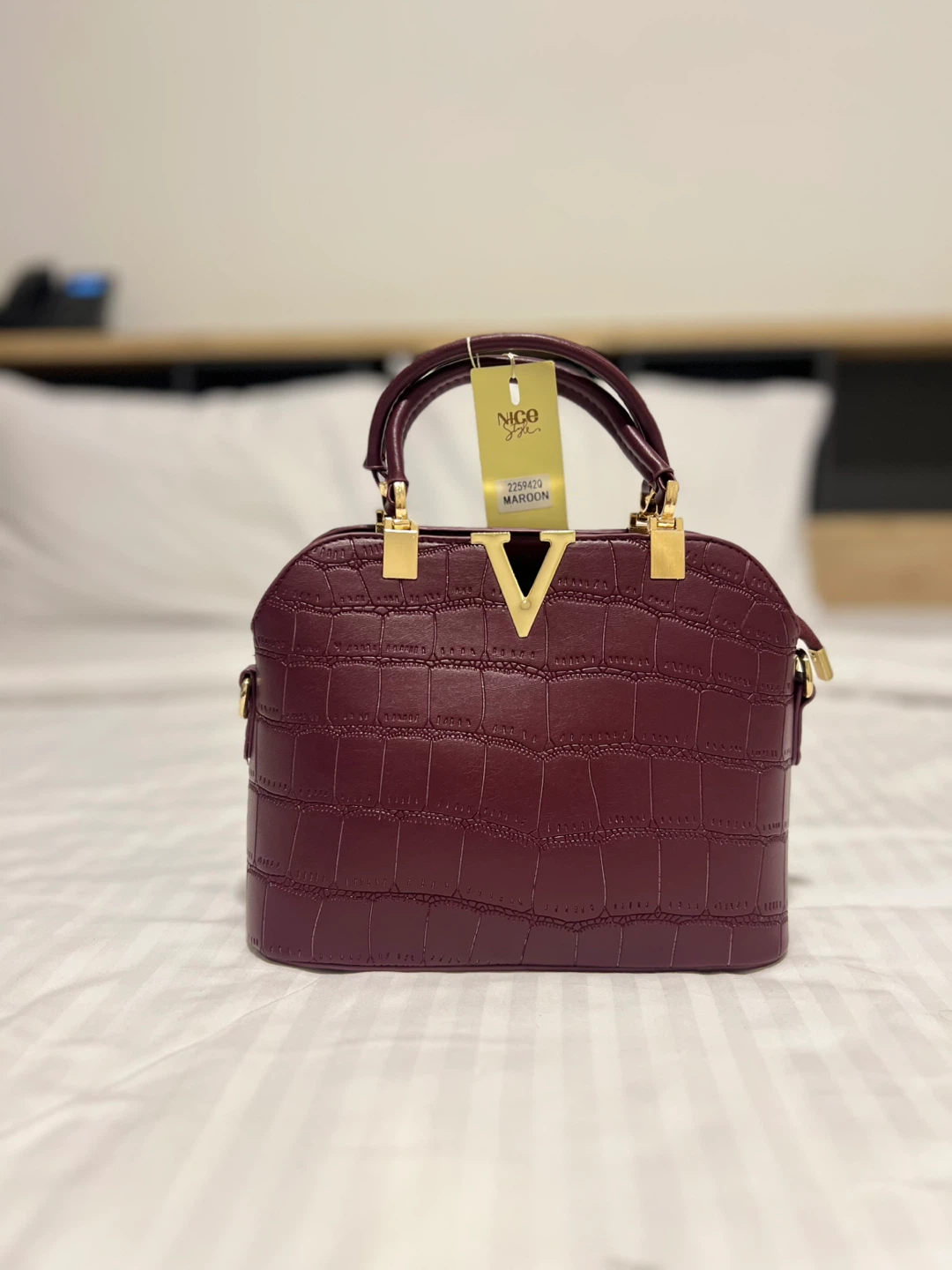 Nico Giani Maroon Handbag - photo 2