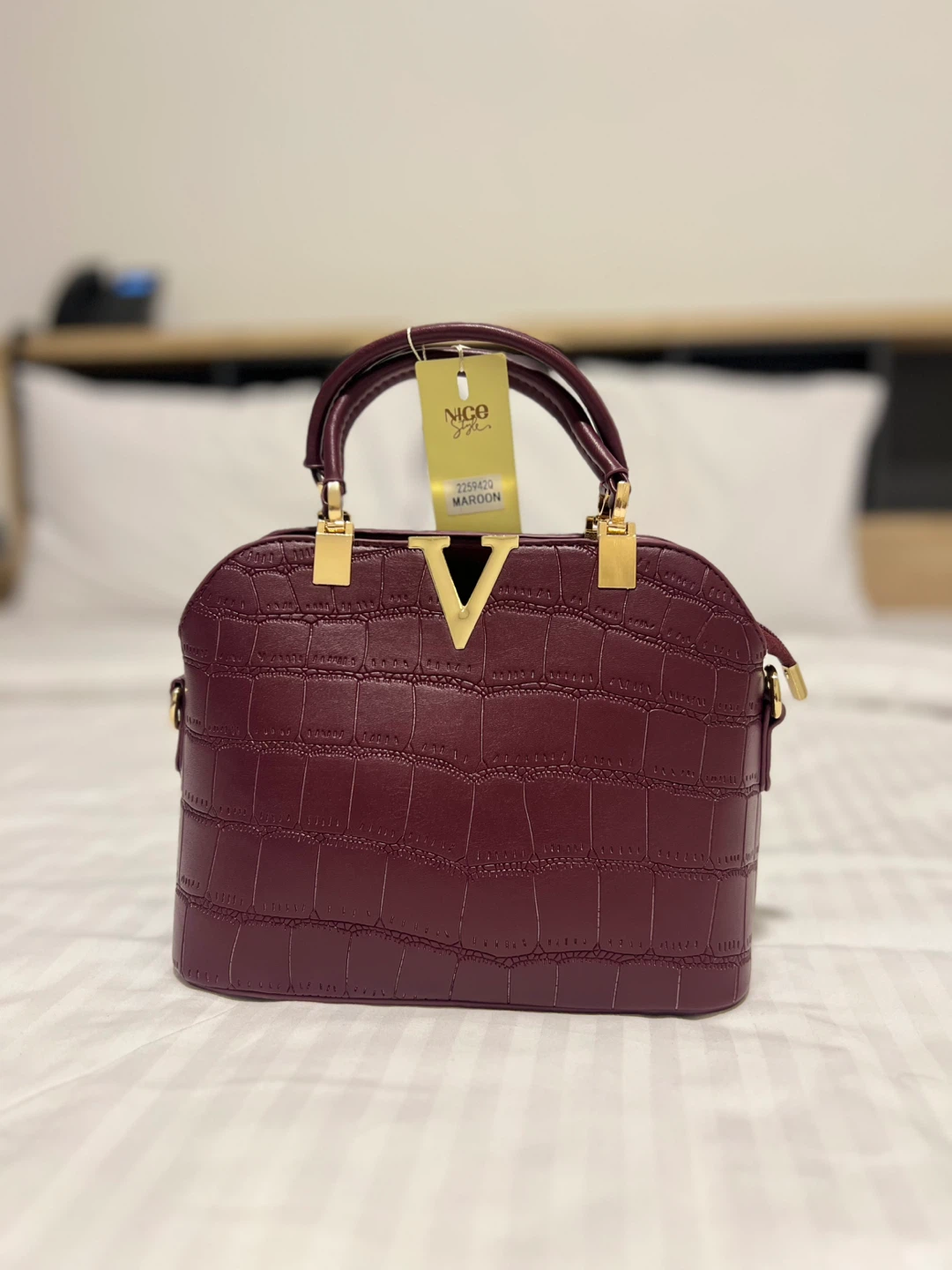 Nico Giani Maroon Handbag