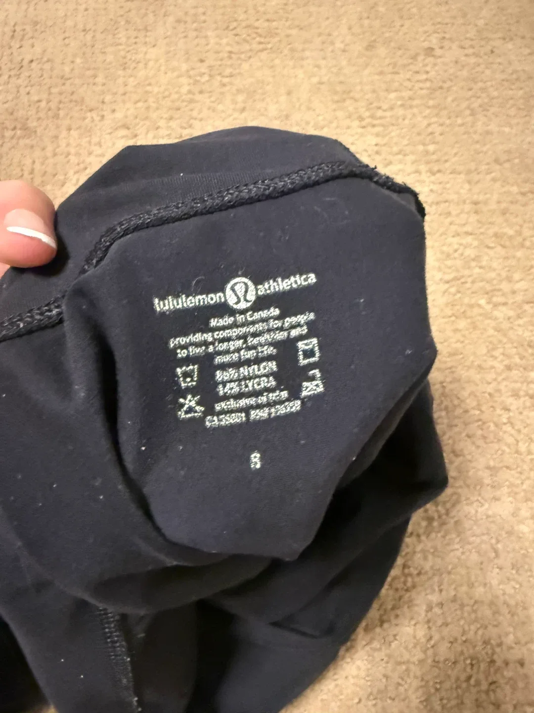 Lululemon Black Running Shorts image indicator(3)