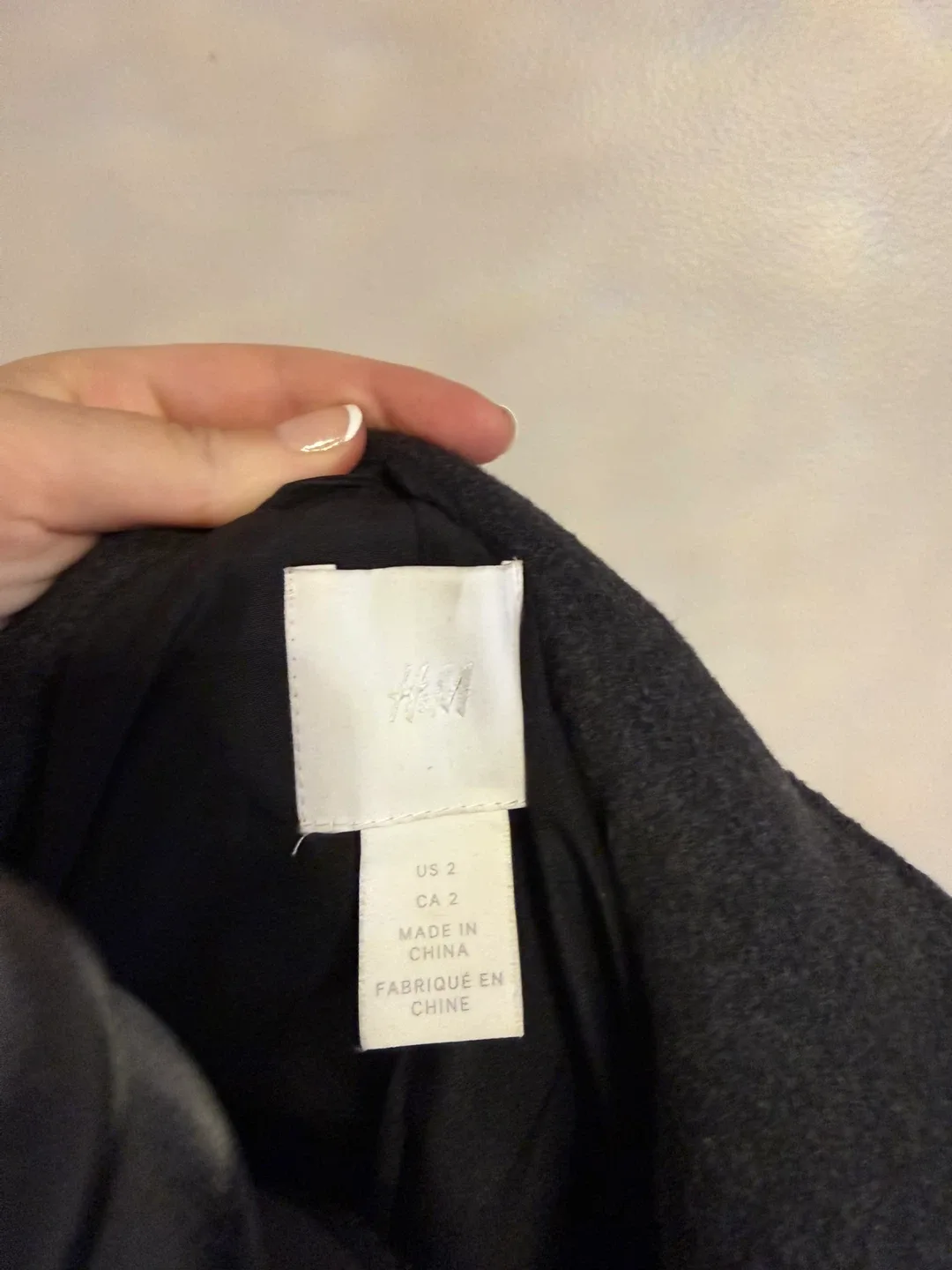 H&M Grey Wool Blend Coat image indicator(4)