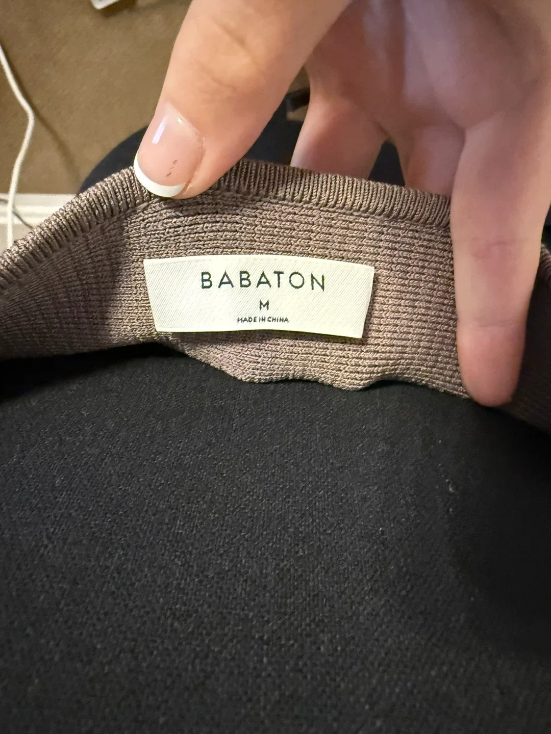 Babaton Brown Knit Tank image indicator(3)