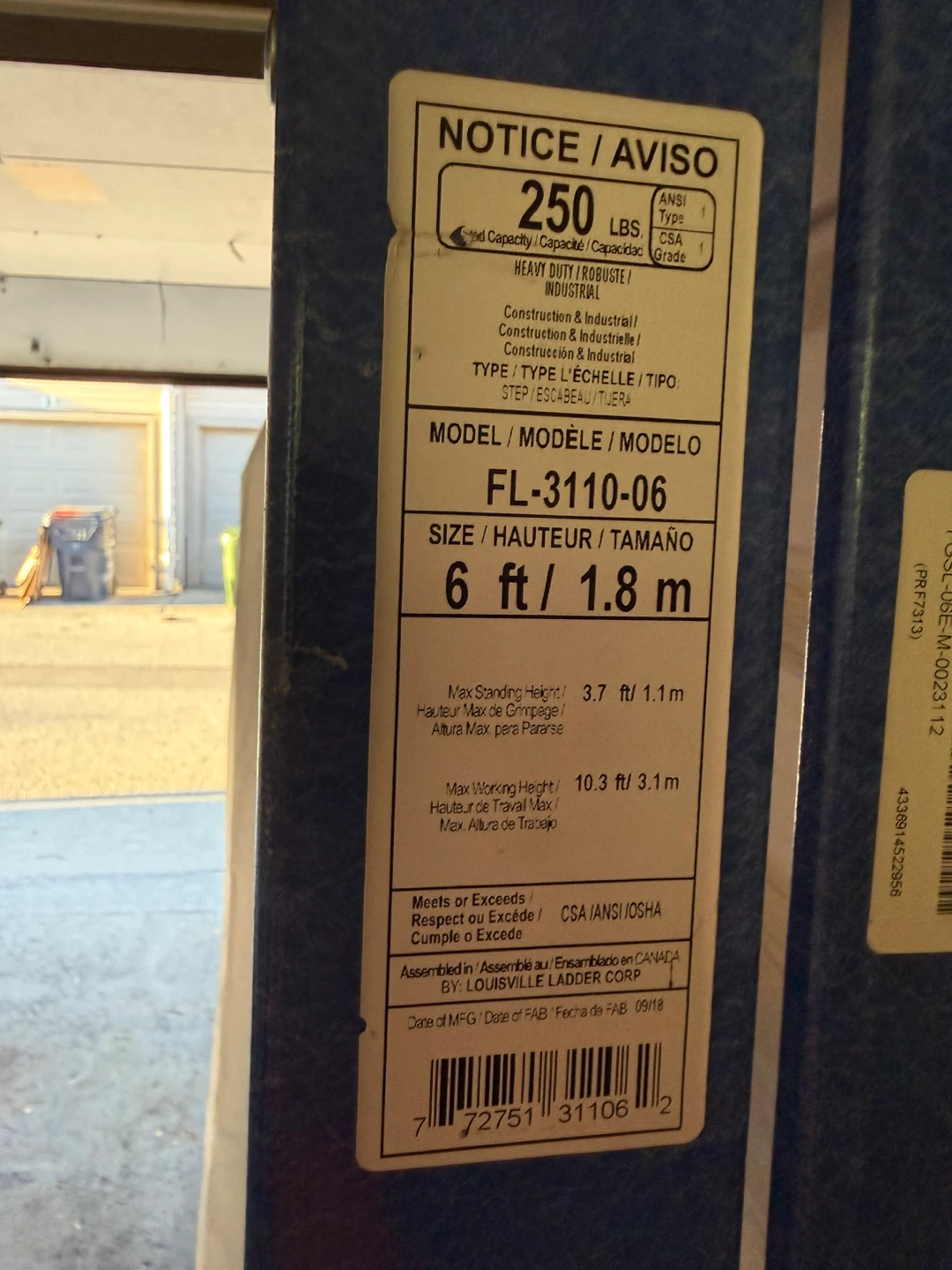 Featherlite 6ft Ladder - FL-3110-06 - photo 2