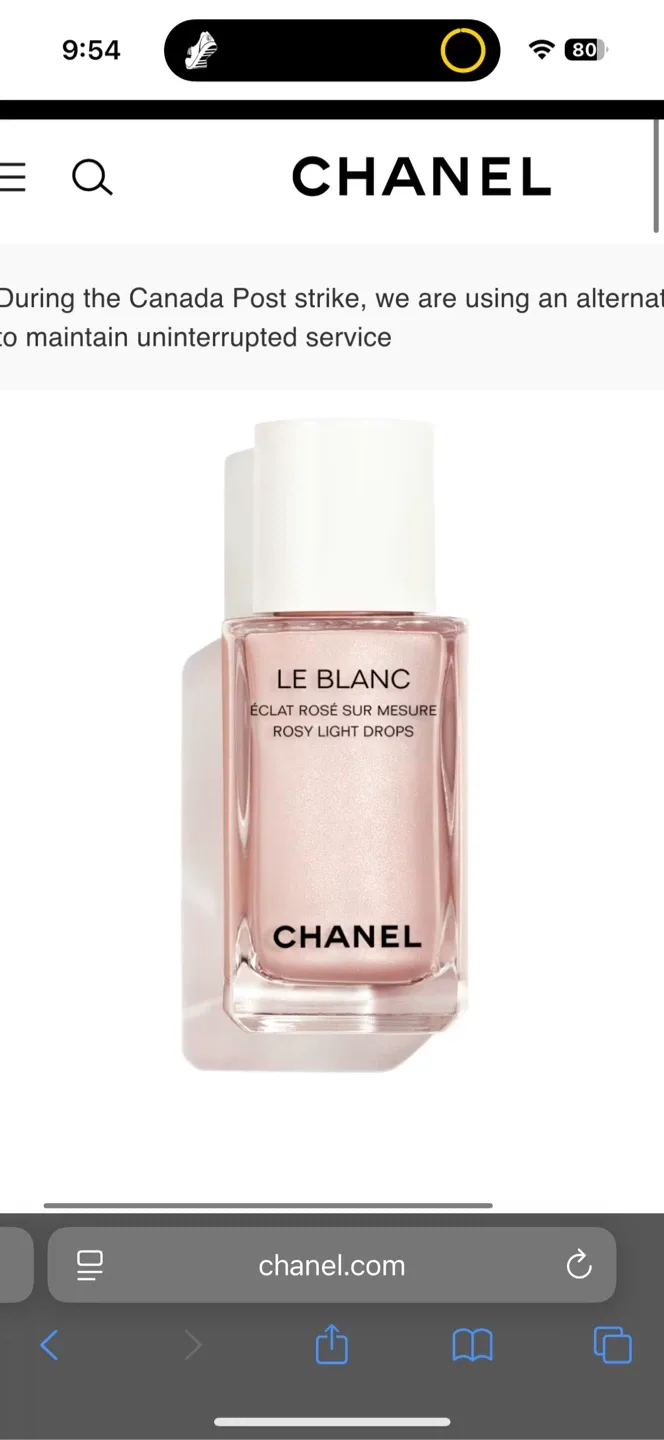 CHANEL Le Blanc Rosy Light Drops image indicator(2)