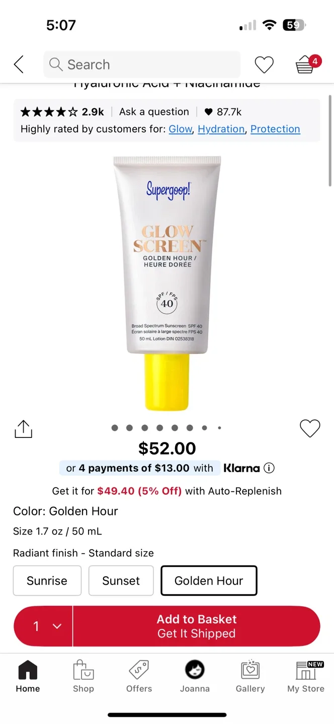 Supergoop! Glow Screen SPF 40 - Golden Hour image indicator(3)