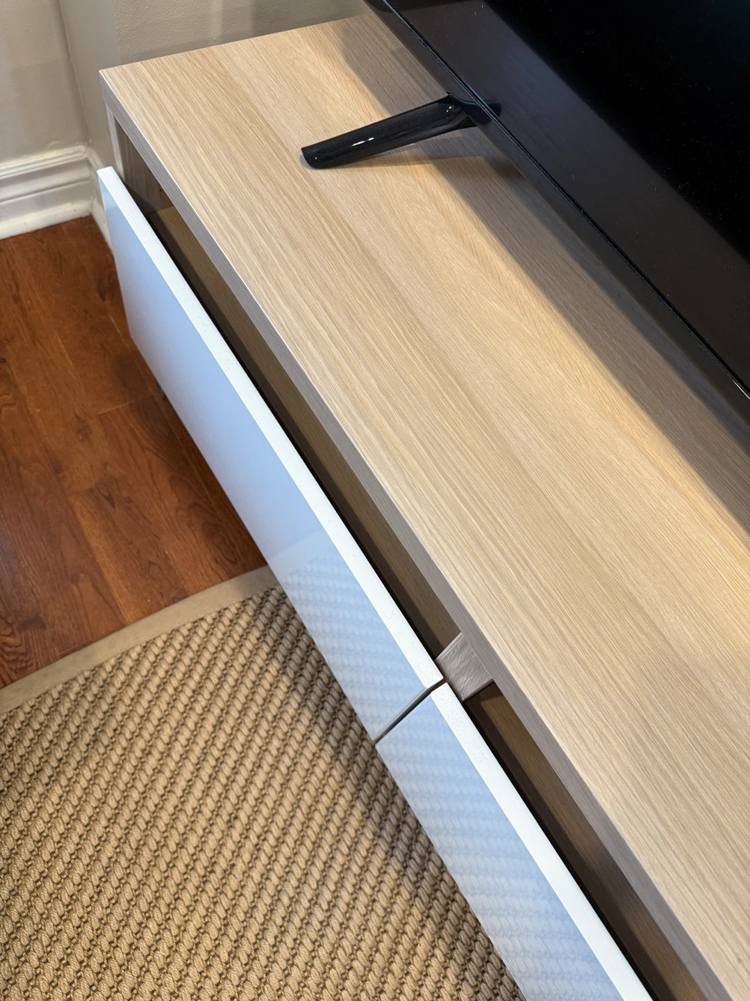 Oak & White TV Stand/Media Console - photo 5