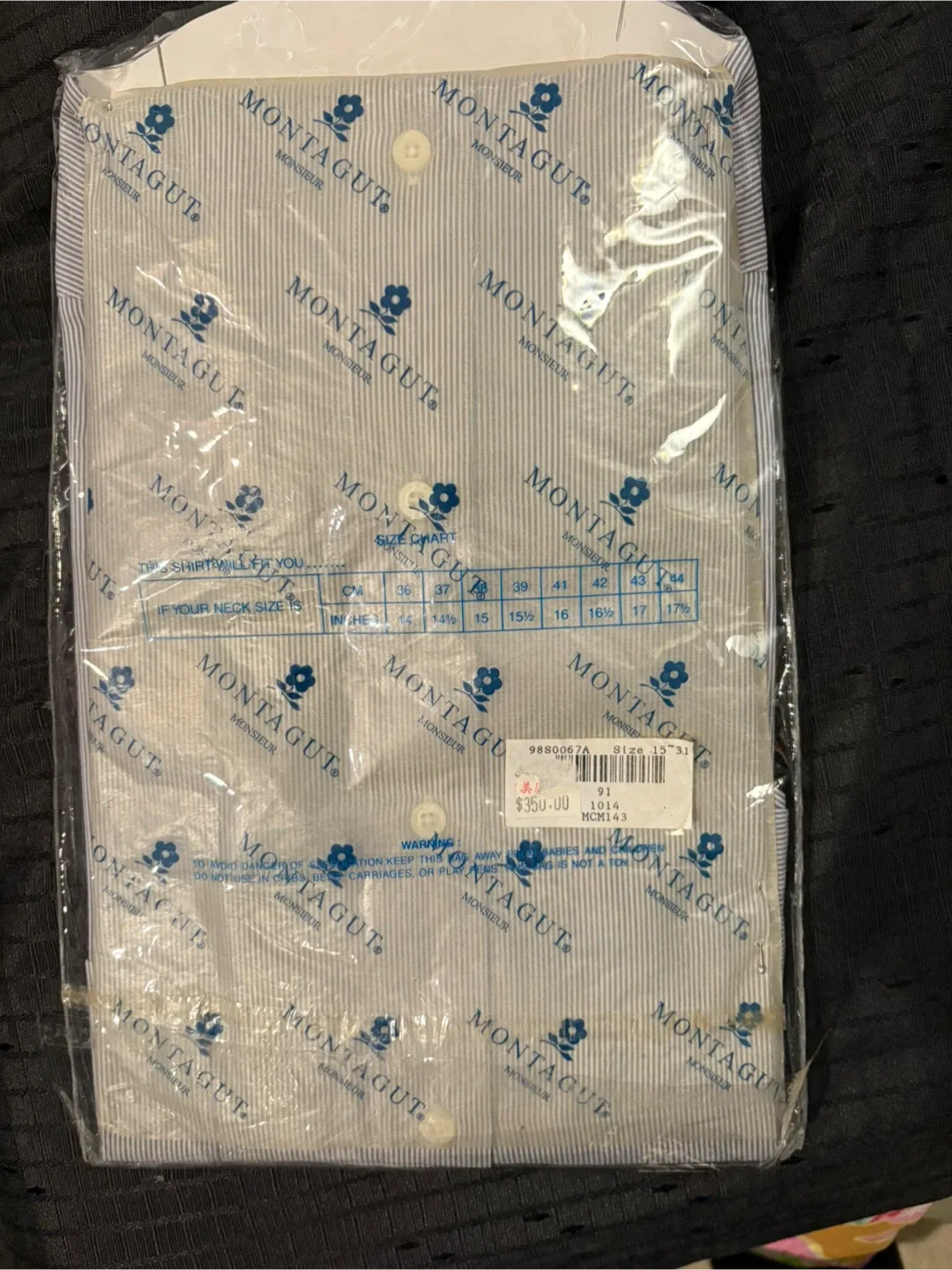 Montagut Monsieur Striped Shirt - Size 15 31. 2 shirts image indicator(2)