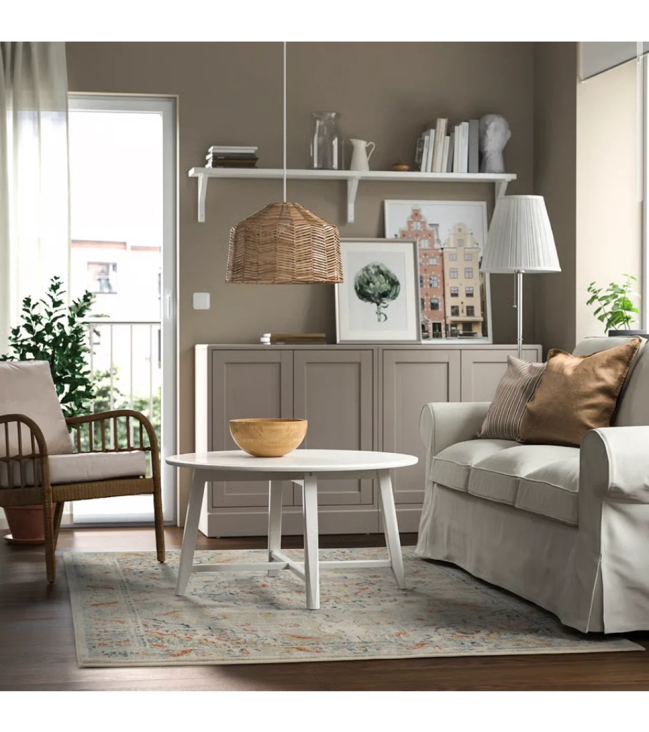 Brand new IKEA VEDBAK Rug, Blue/Beige image indicator(2)