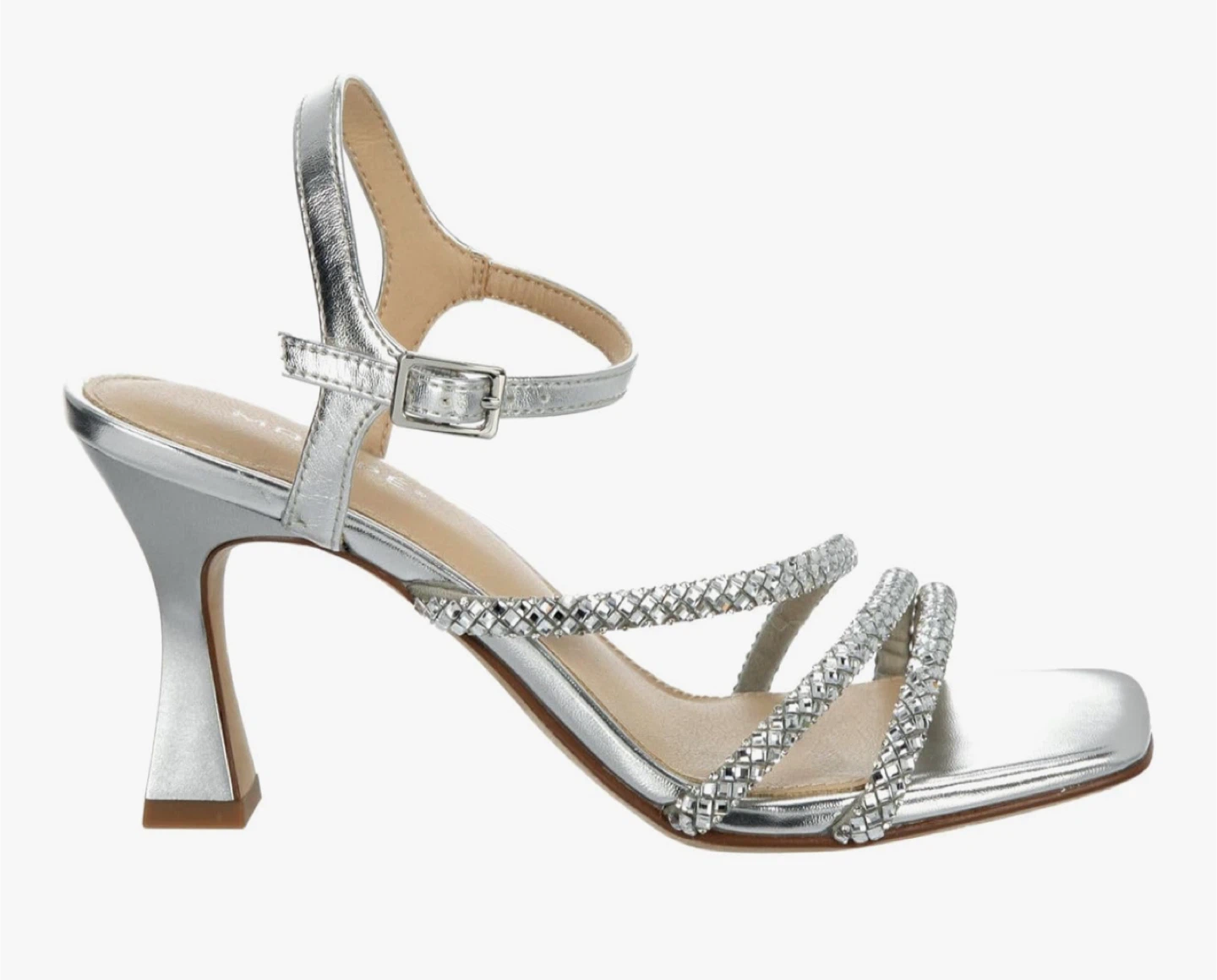 Size 8M Open Toe Strappy Slingback Kitten Heel Dressy Sandals - photo 2