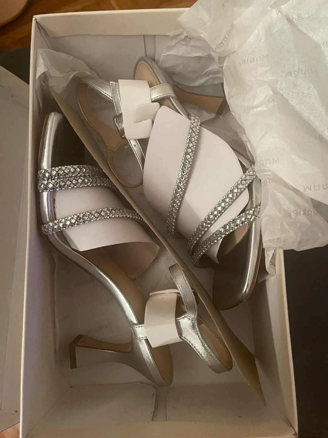 Women's Open Toe Strappy Slingback Kitten Heel Dressy Sandals image indicator(8)