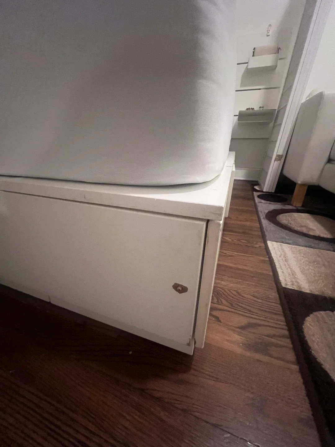 White Bed Frame with Storage Drawers image indicator(4)