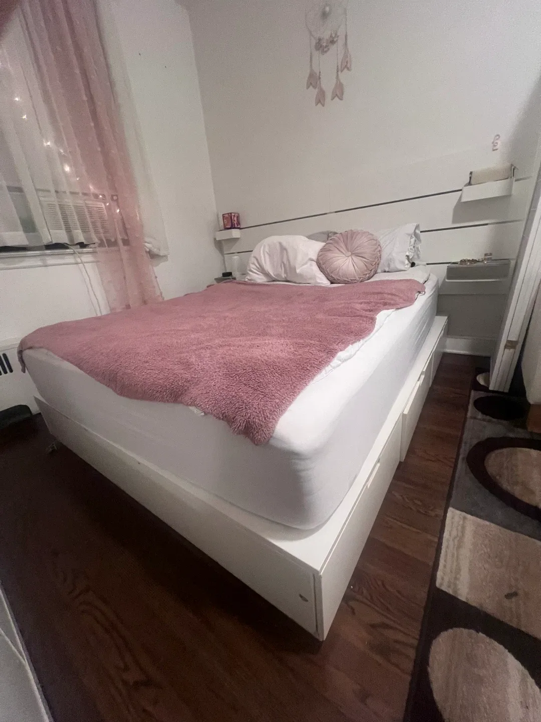 White Bed Frame with Storage Drawers image indicator(3)