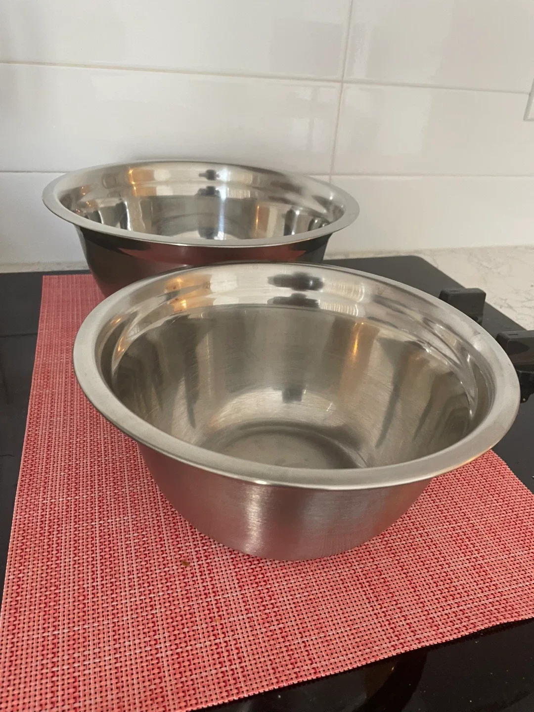 Stainless Steel Mixing Bowls - Set of 2