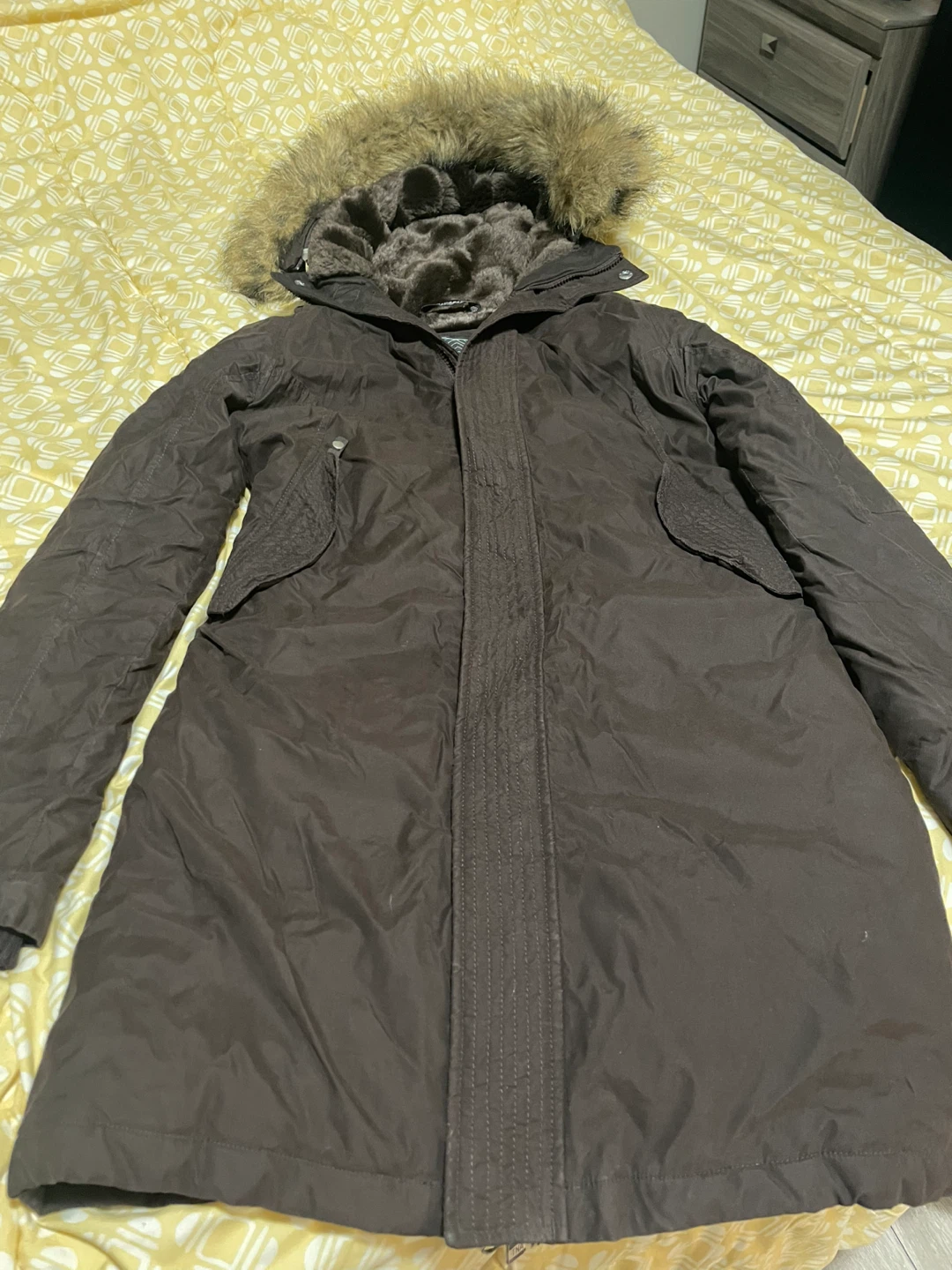 TNA Parka Coat with Faux Fur Hood - photo 4