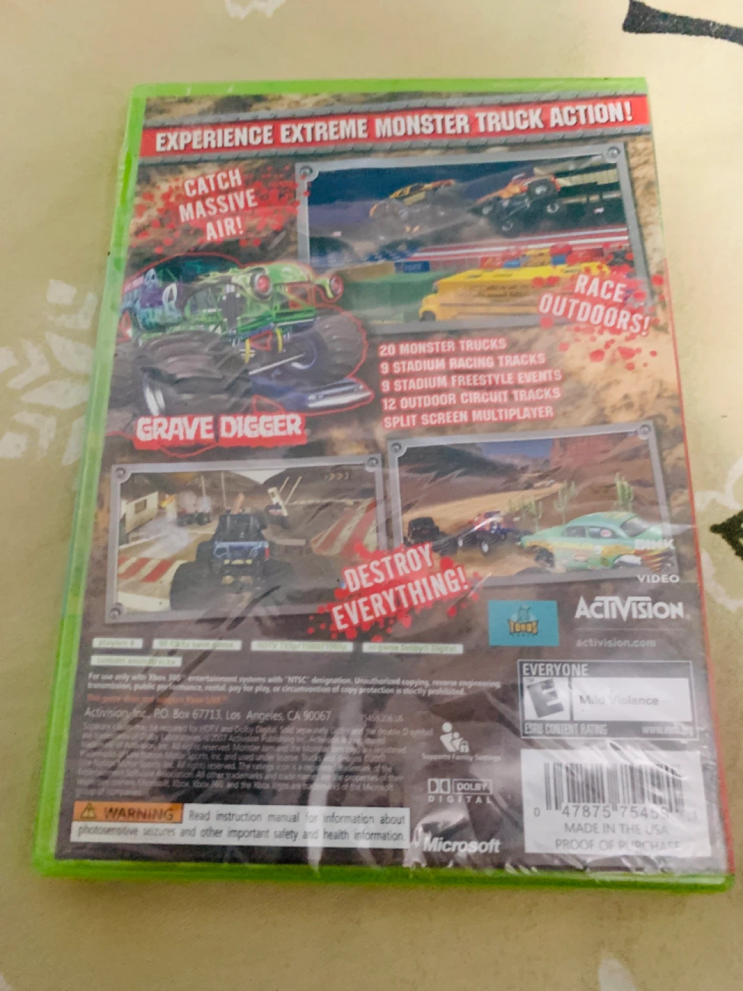 Factory Sealed Monster Jam For Xbox 360 - photo 2