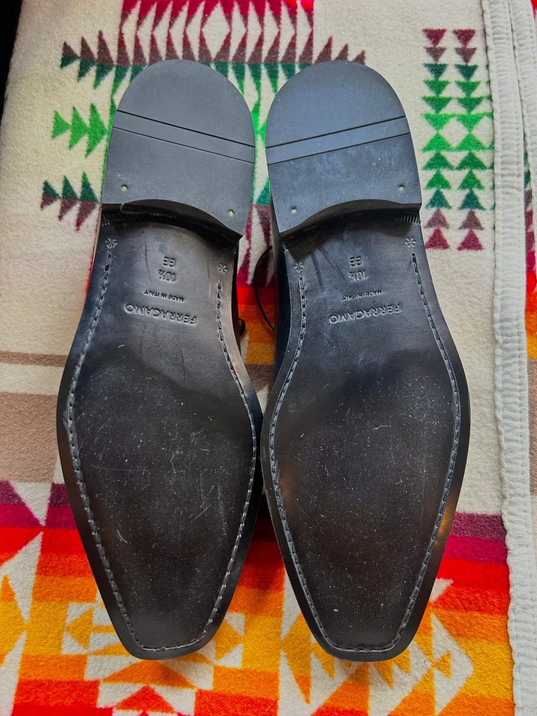 Ferragamo Black Leather Dress Shoes - Size 11.5 (12 US) image indicator(3)