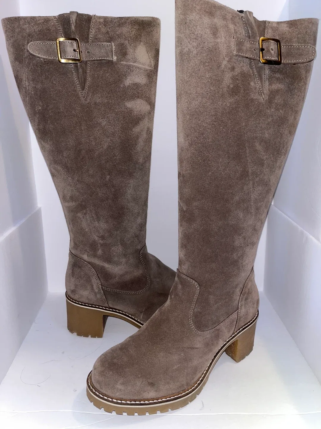 Suede Knee High Boots thumbnail