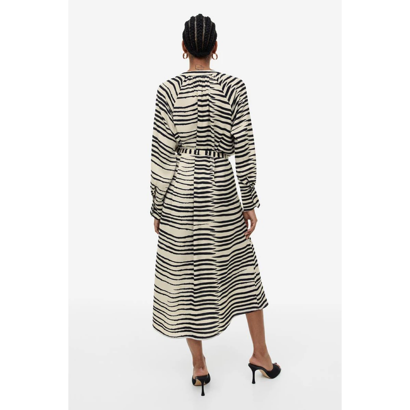 H&M Striped Midi Dress - Size XS - photo 2