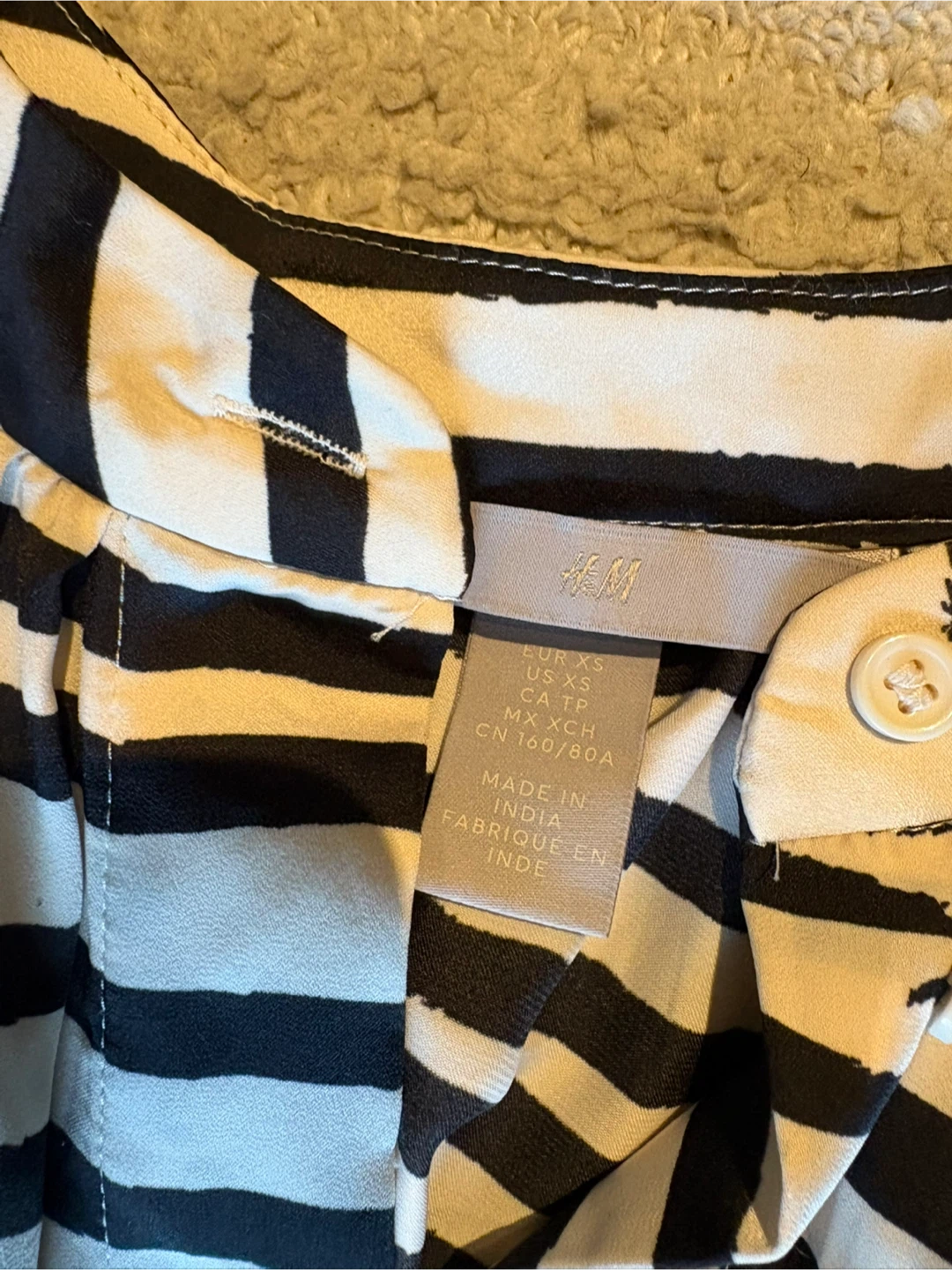 H&M Striped Midi Dress - Size XS - photo 5