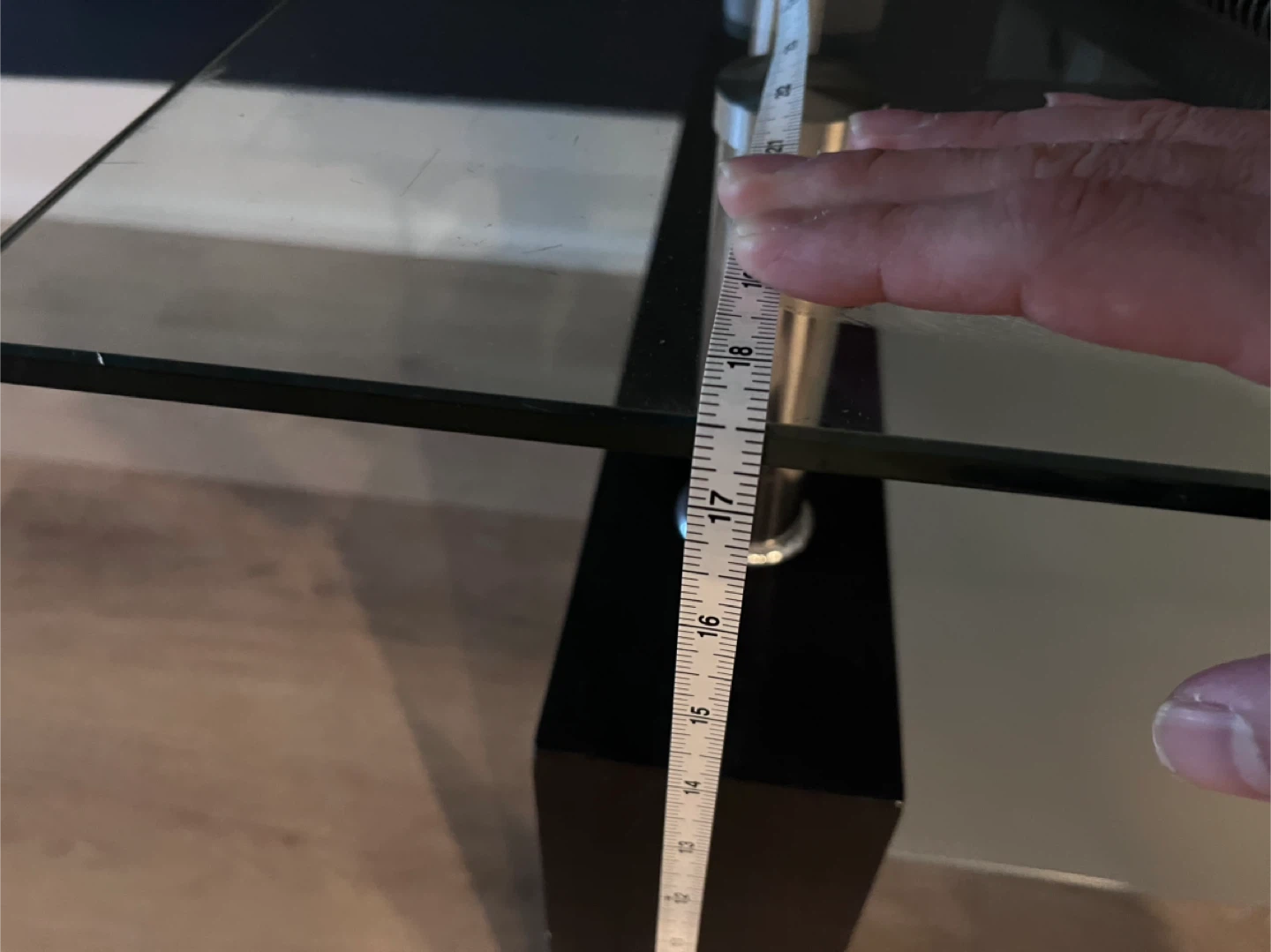 Glass Coffee Table - Black Frame - photo 4