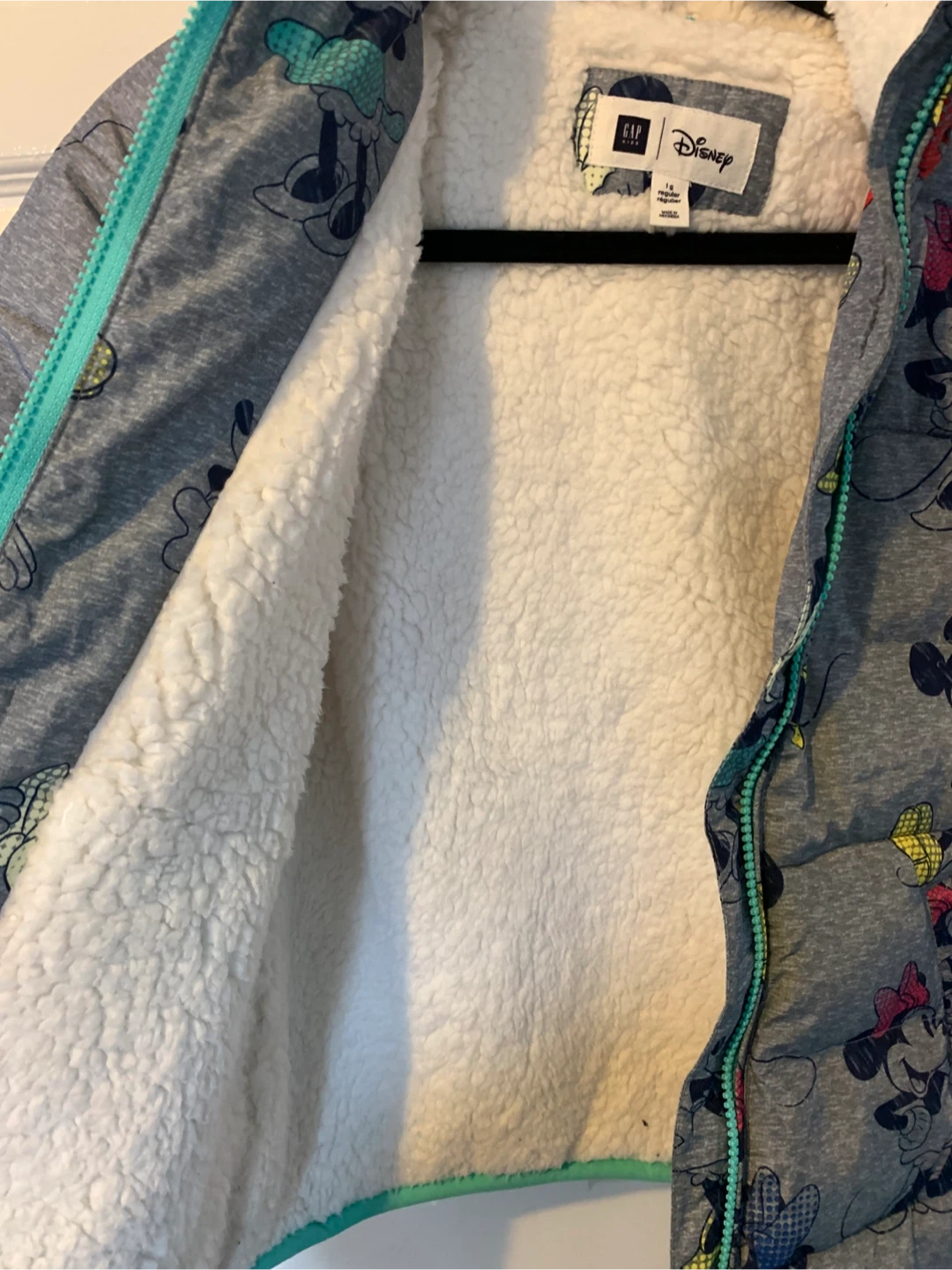 GAP Kids Disney Mickey Mouse Puffer Jacket - Size L (10-11) - photo 4