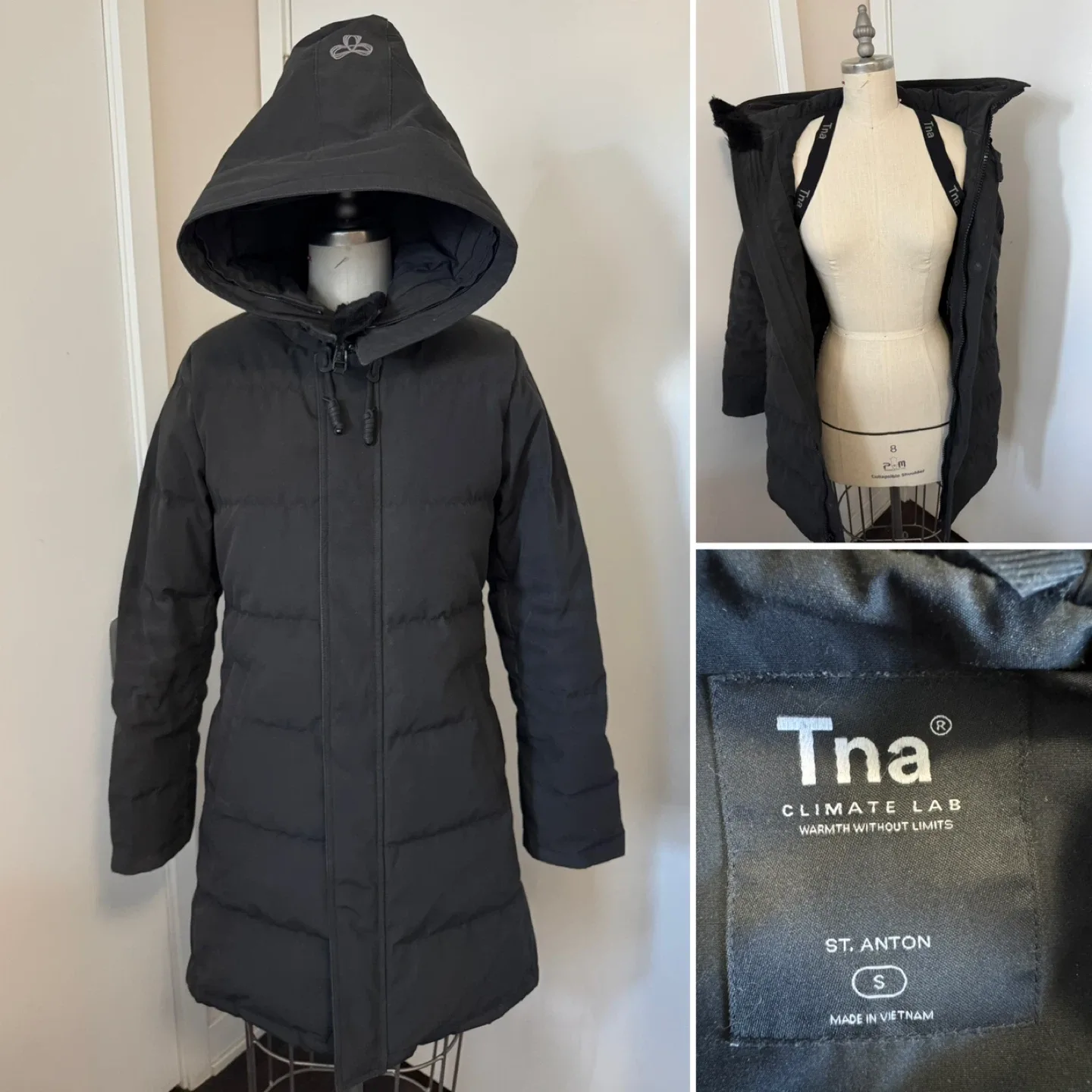 Ladies Size Small TNA Premium Goose Down Winter Jacket thumbnail