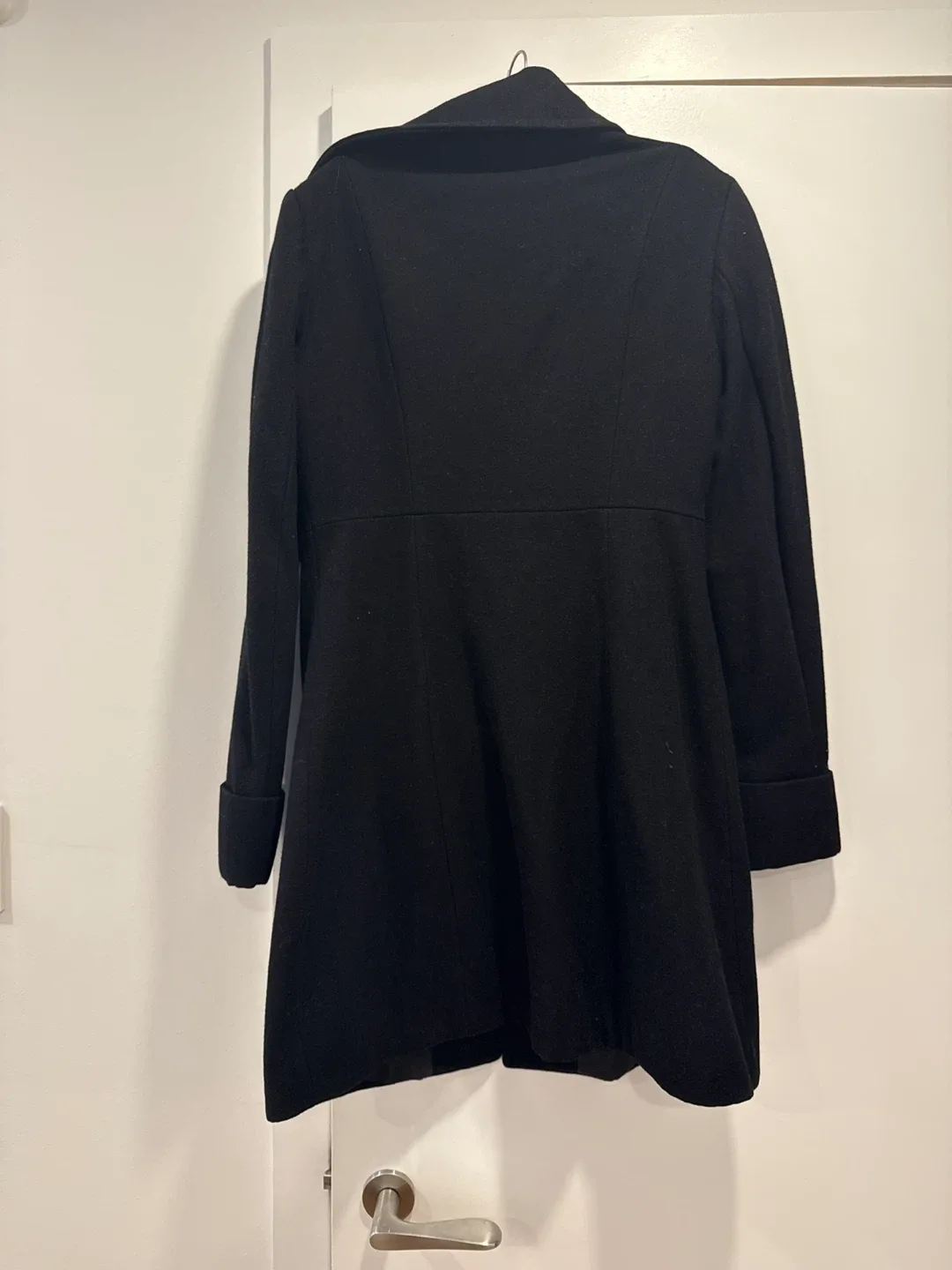 Black Wool Blend Coat image indicator(2)