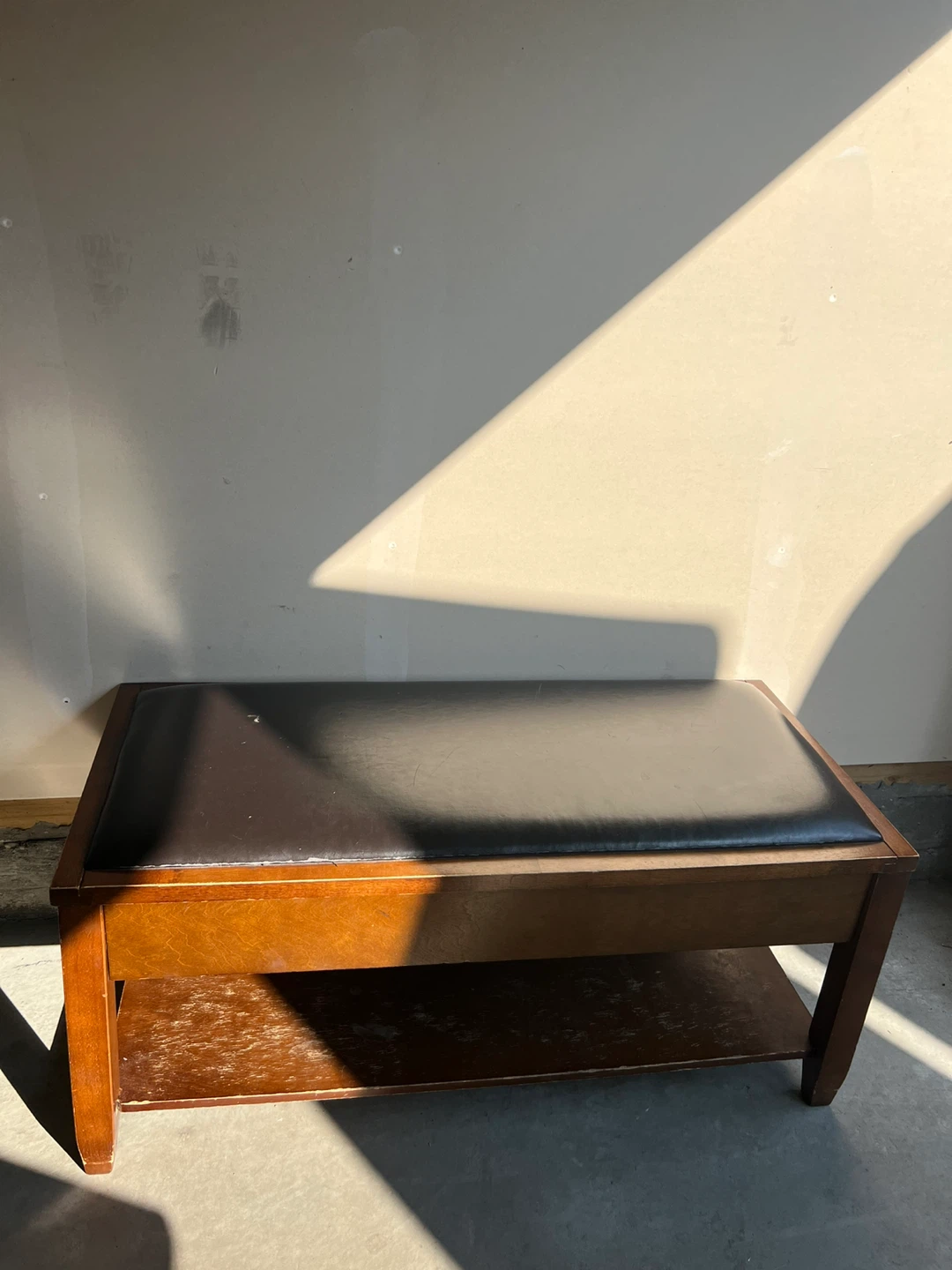 Wooden Storage Bench - New Material
