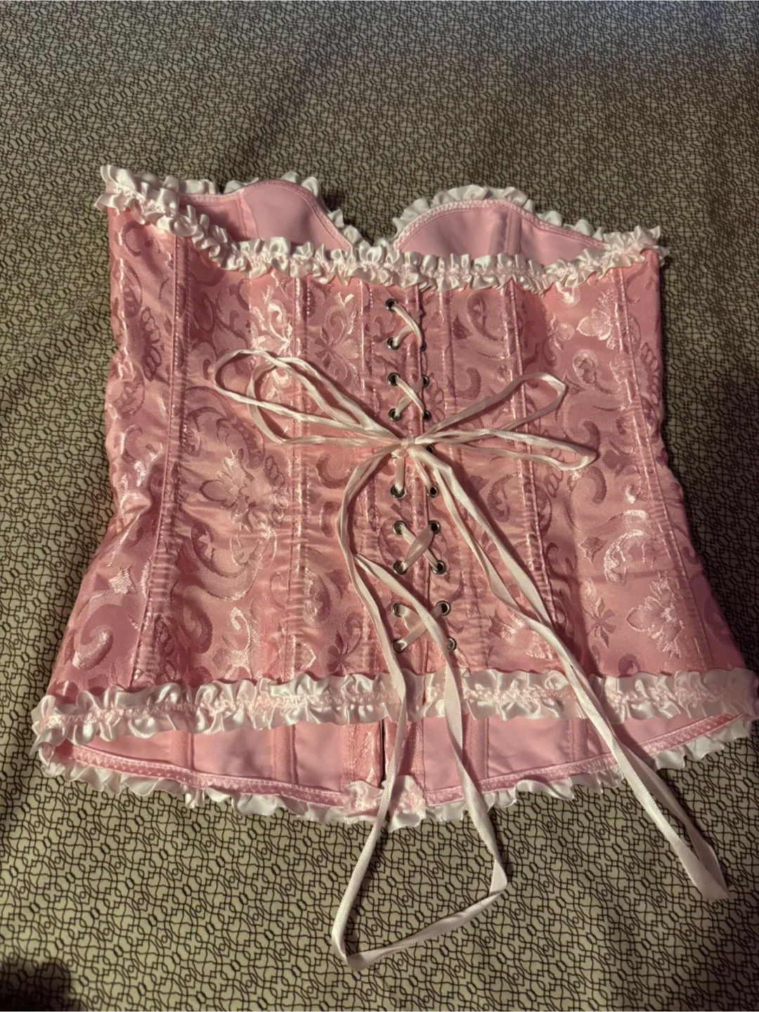 Pink Corset Top  (Can be used for Halloween!) image indicator(2)