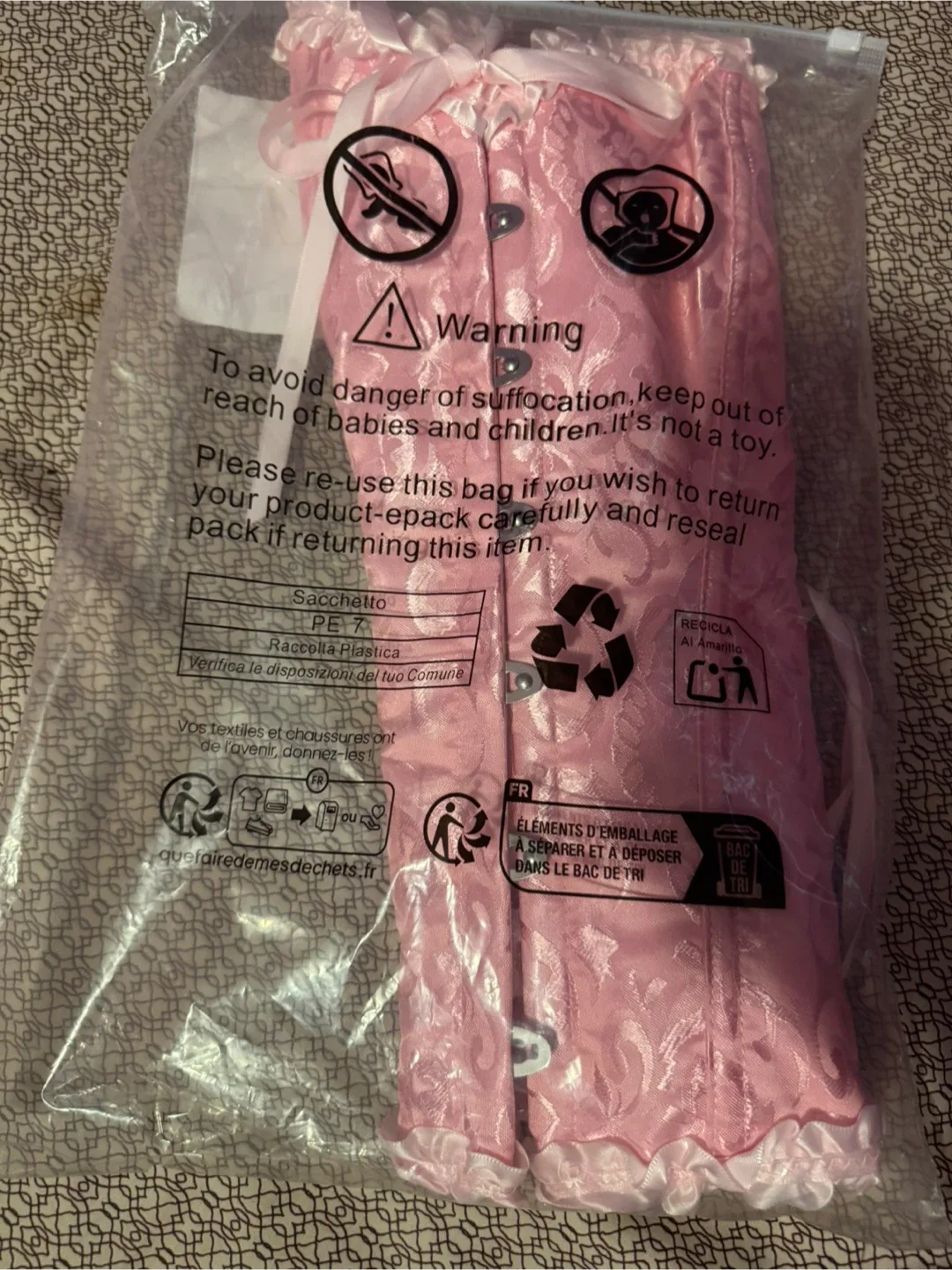 Pink Corset Top  (Can be used for Halloween!) image indicator(4)