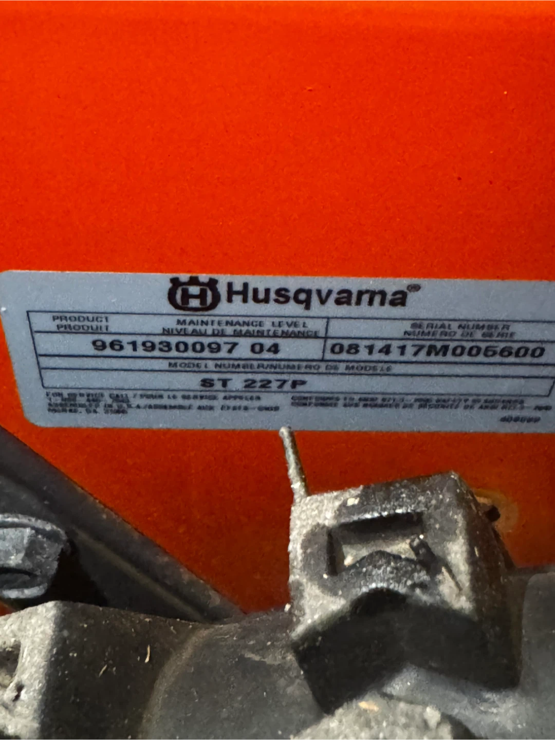 Husqvarna ST 227P Snow Blower - photo 5