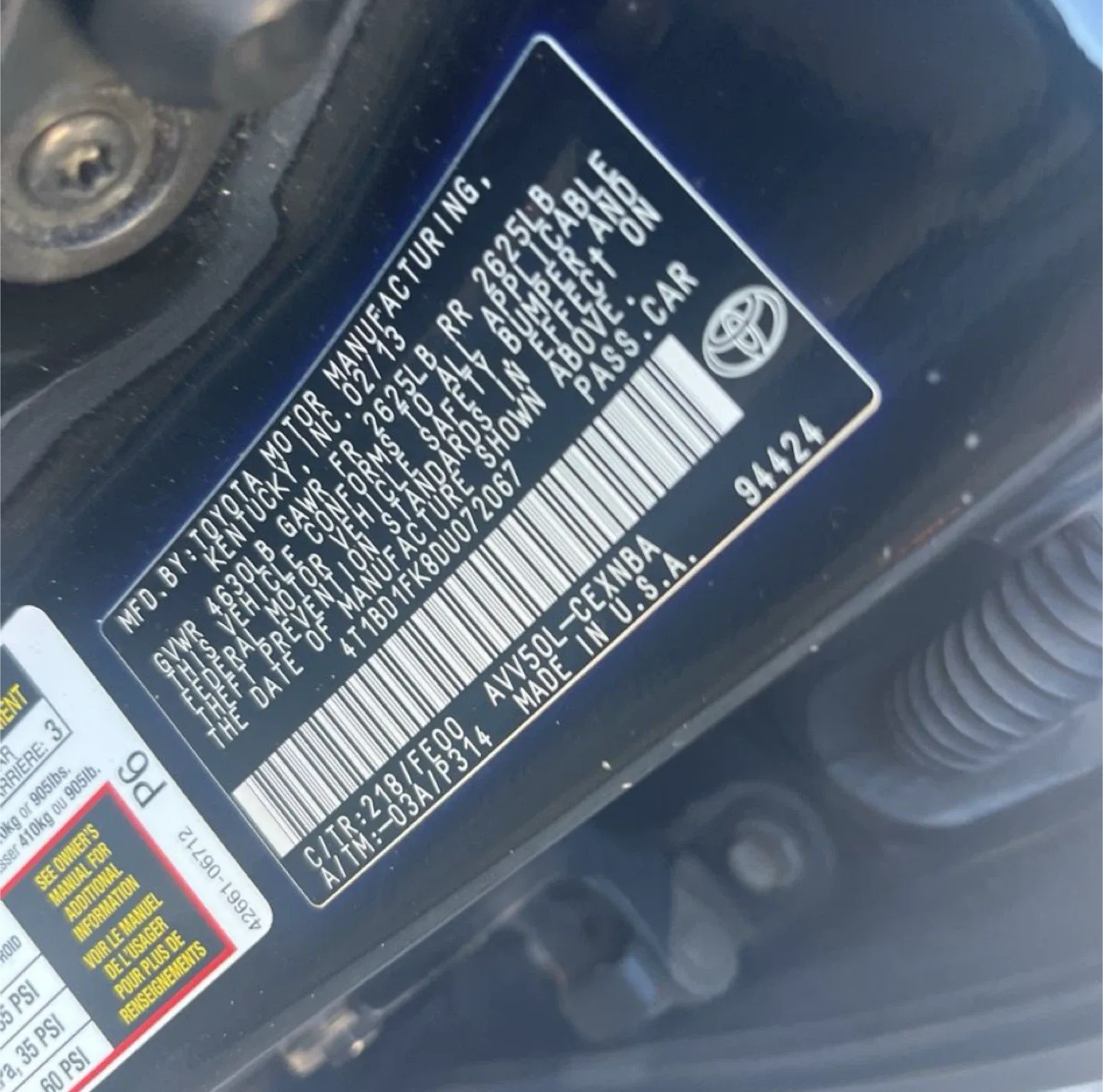 2013 Camry Hybrid LE image indicator(10)