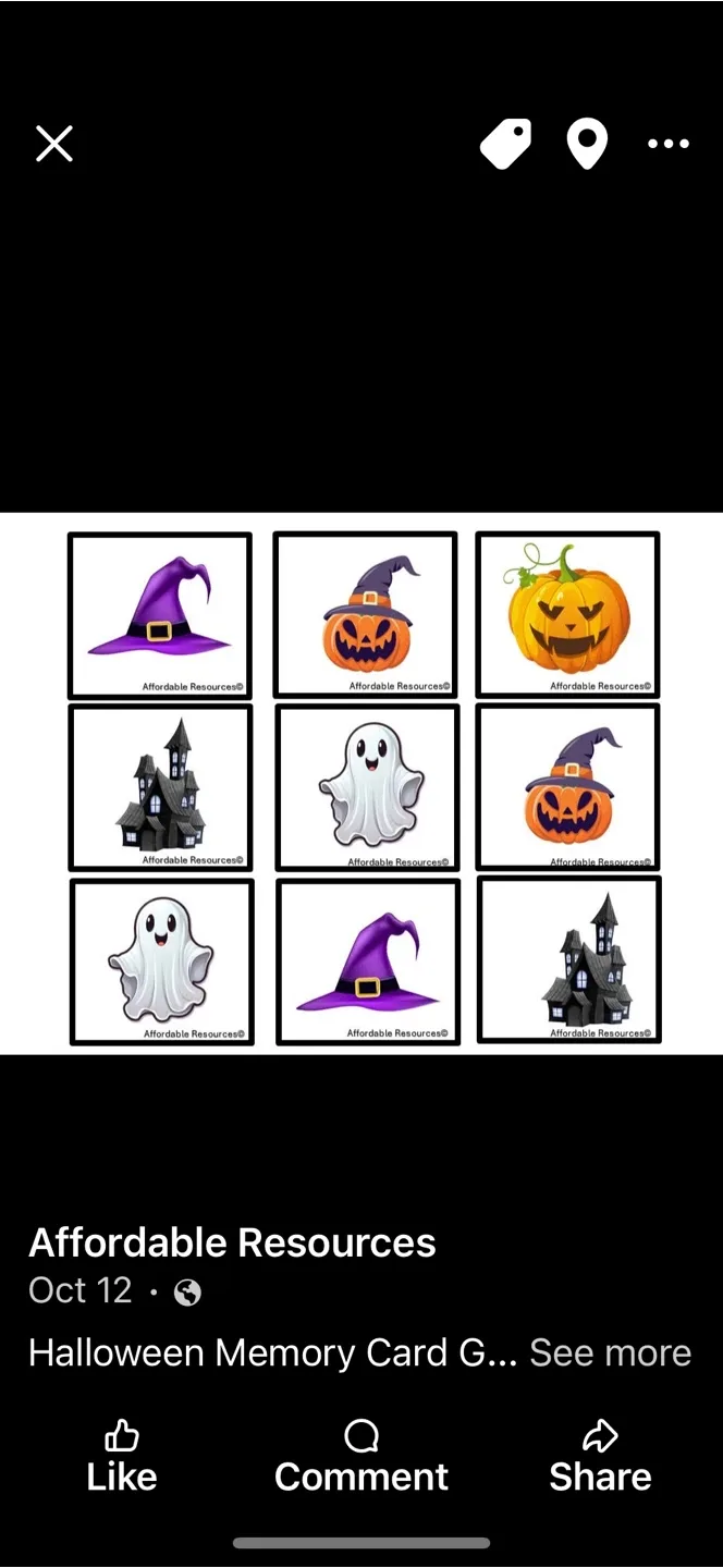 Halloween Memory Card Game thumbnail