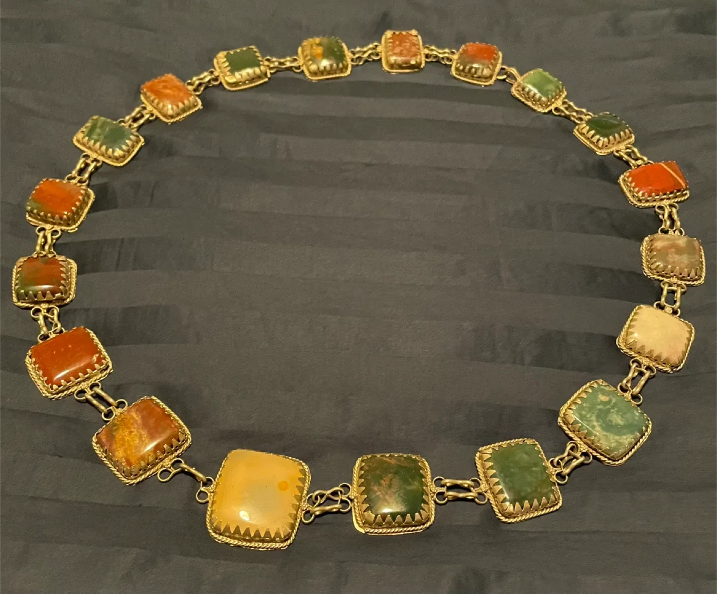 Silver chain and stone belt thumbnail