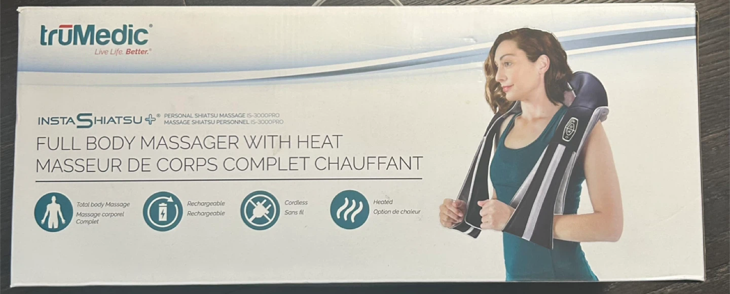 🥕truMedic InstaShiatsu+ IS-3000PRO Full Body Massager