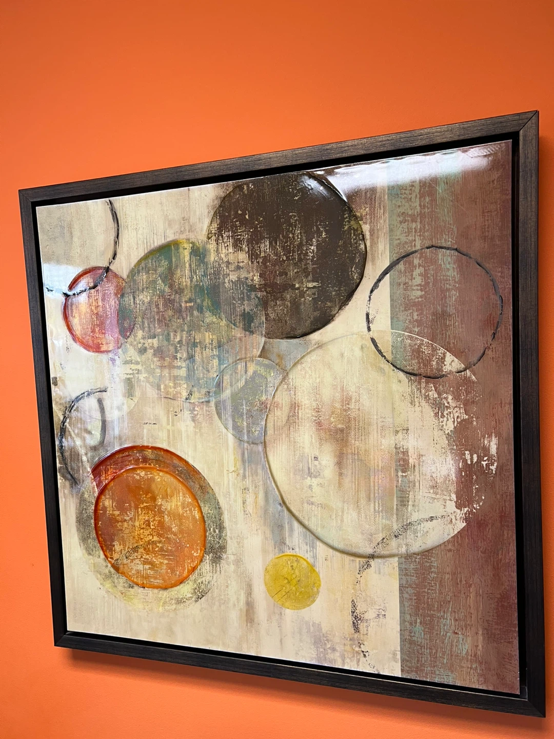 Abstract Circle Framed Wall Art - photo 2