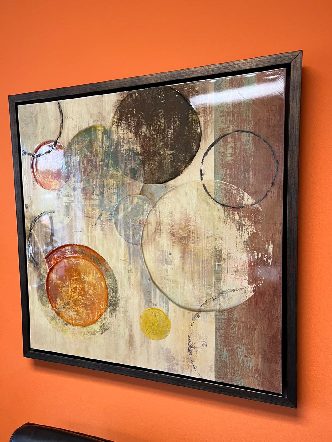 Abstract Circle Framed Wall Art