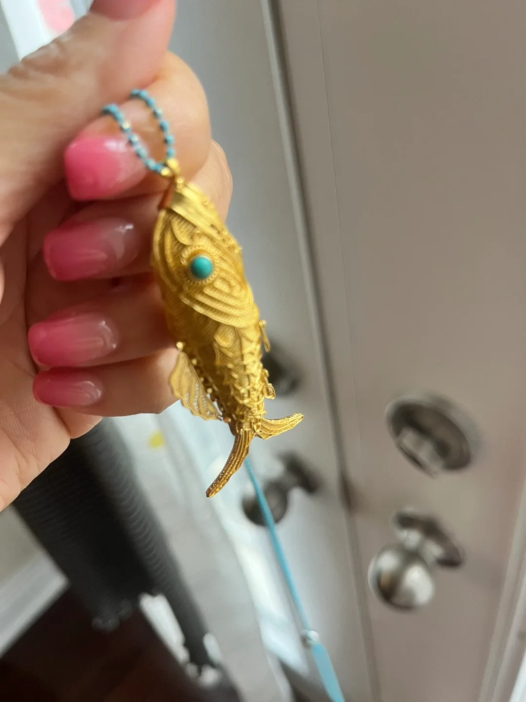 Gold-plated Fish Pendant Necklace image indicator(5)