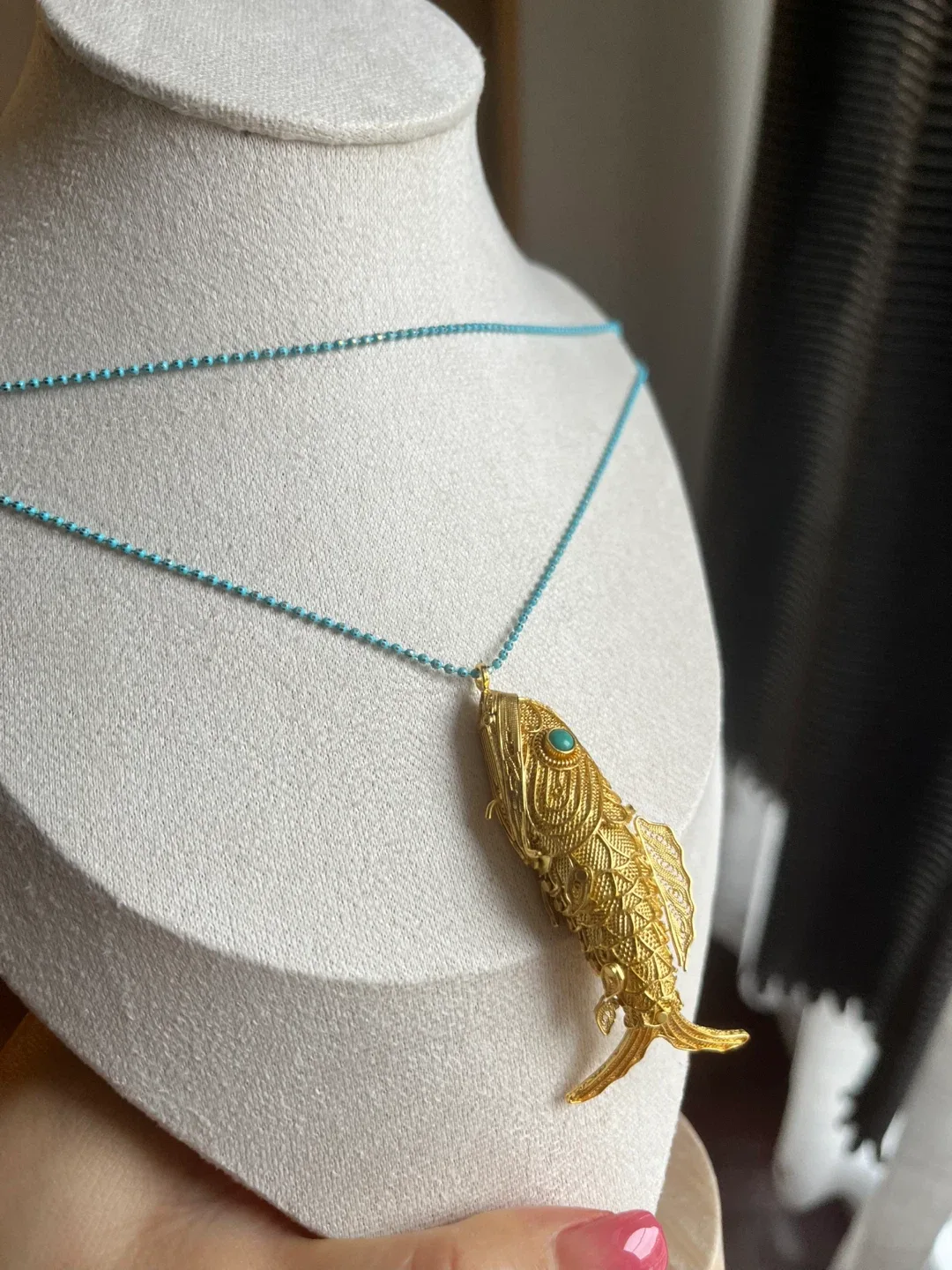Gold-plated Fish Pendant Necklace image indicator(4)