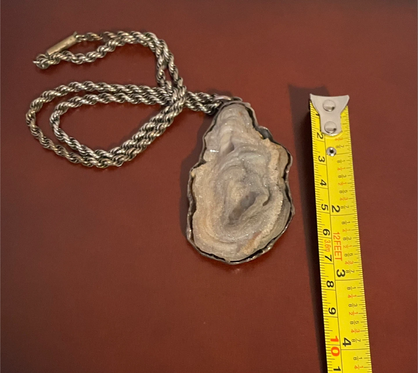 Druzy Quartz pendant necklace - photo 4