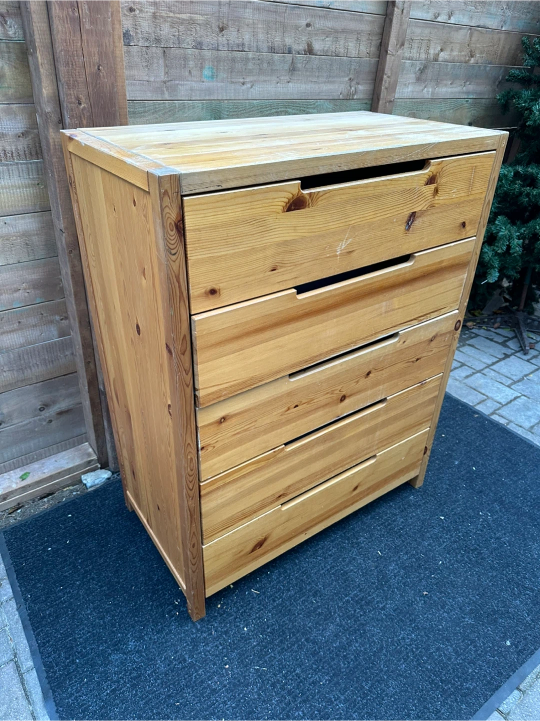 Wooden 5 Drawer Dresser - photo 2