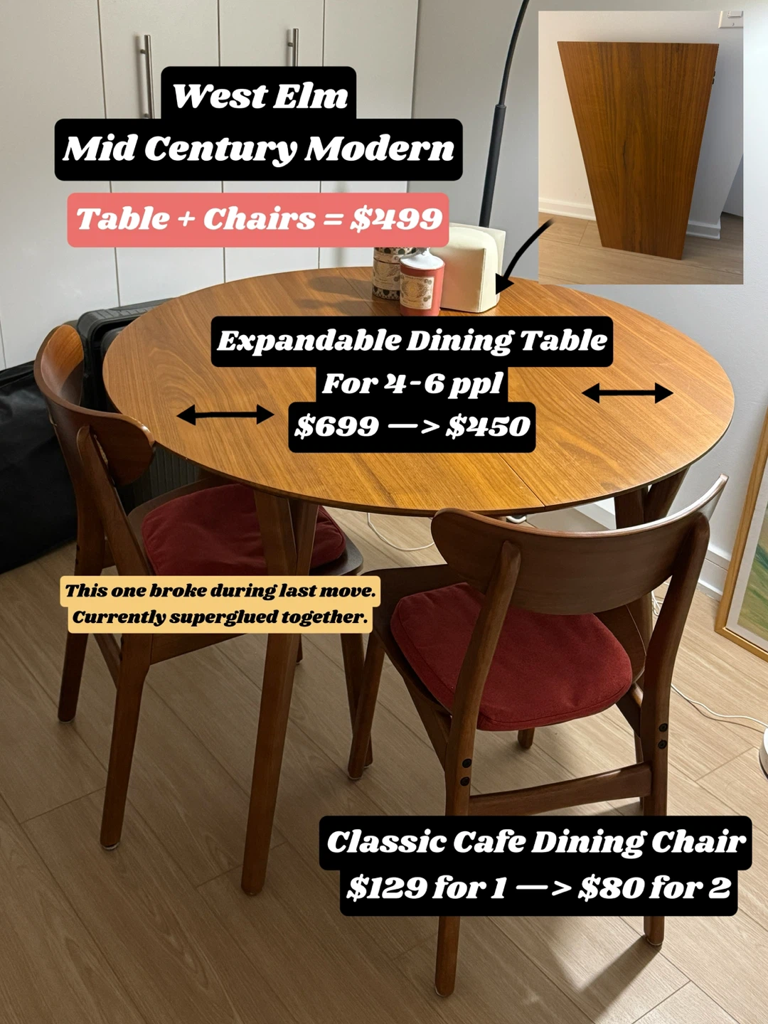 West Elm Dining Set