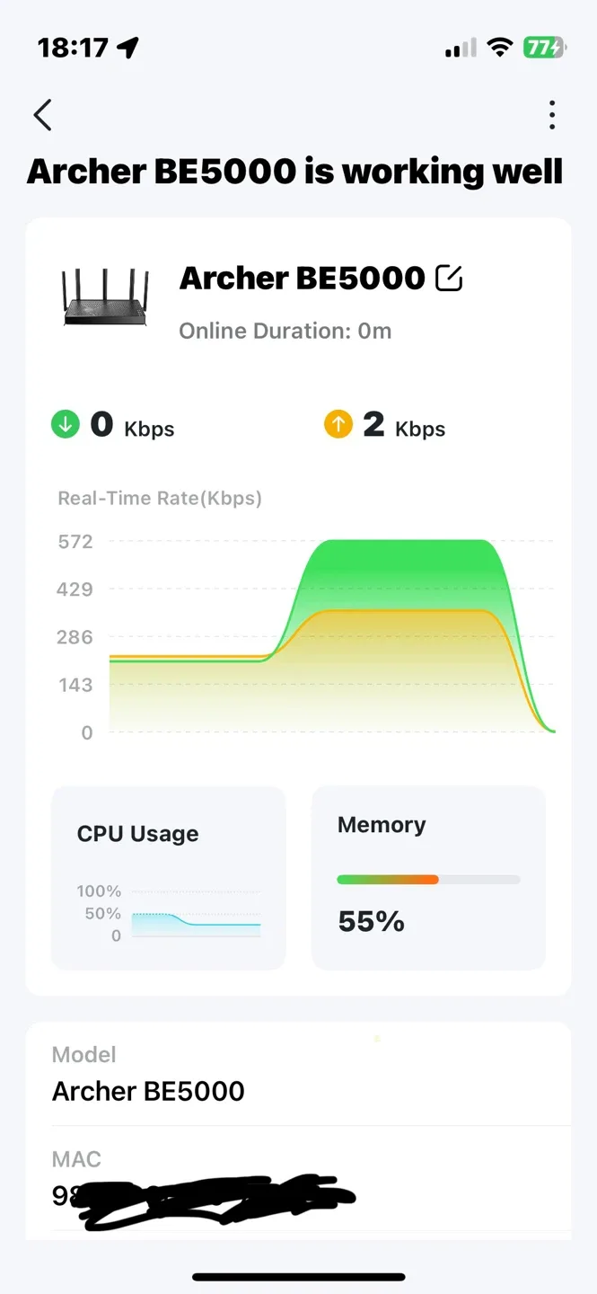 Tp-Link Archer BE5000 WiFi 7 Router image indicator(5)