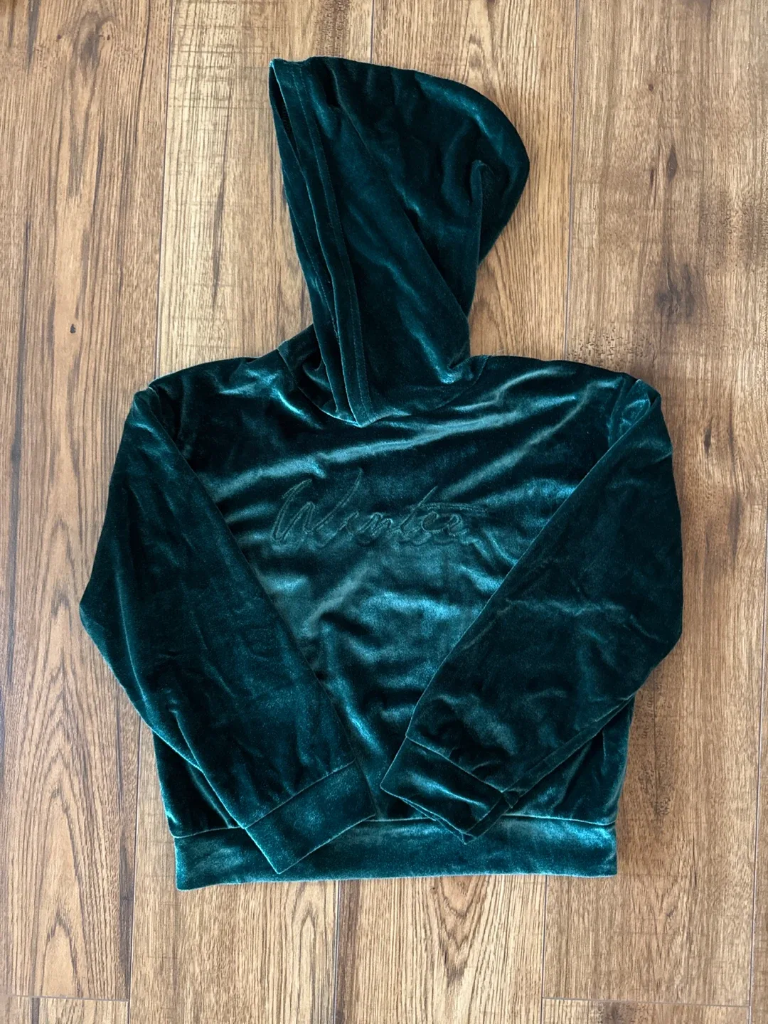 Kids Green Velvet Tracksuit image indicator(2)