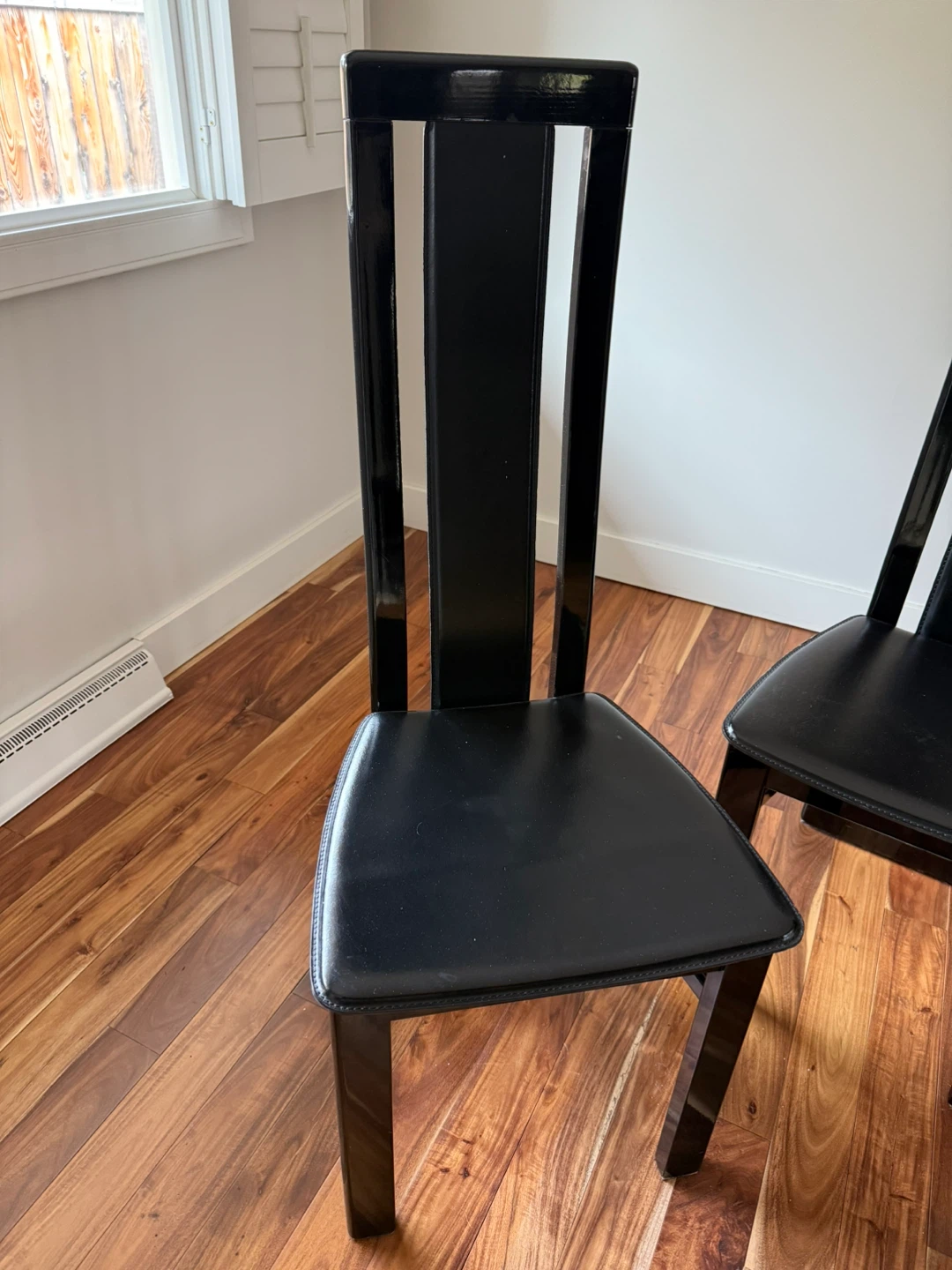 Set of 6 Black Dining Chairs - photo 2