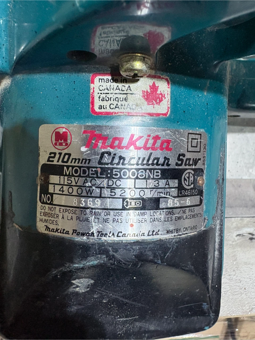 Makita 210mm Circular Saw 5008NB - photo 4