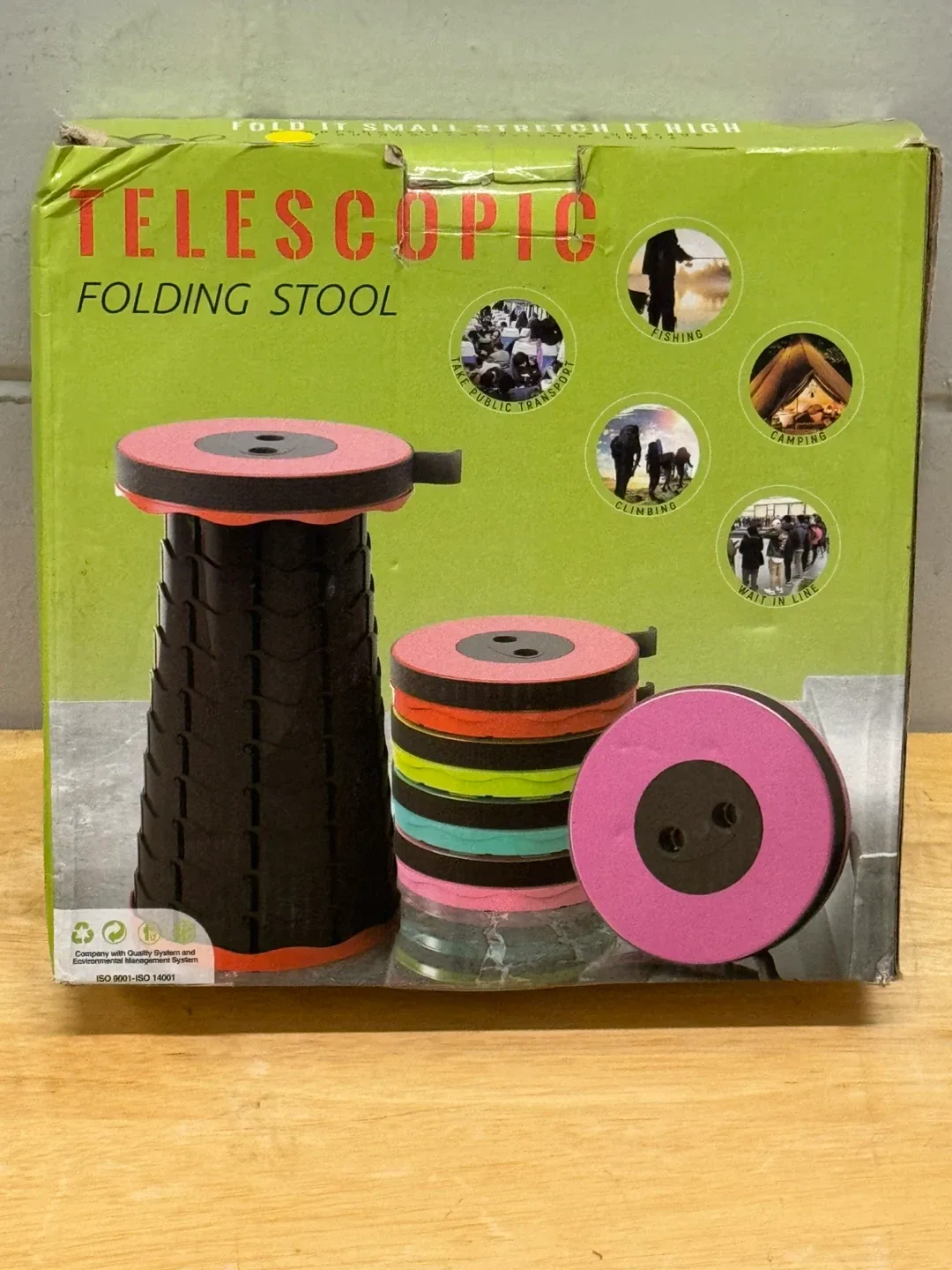 Telescopic Folding Stool - Portable Seat